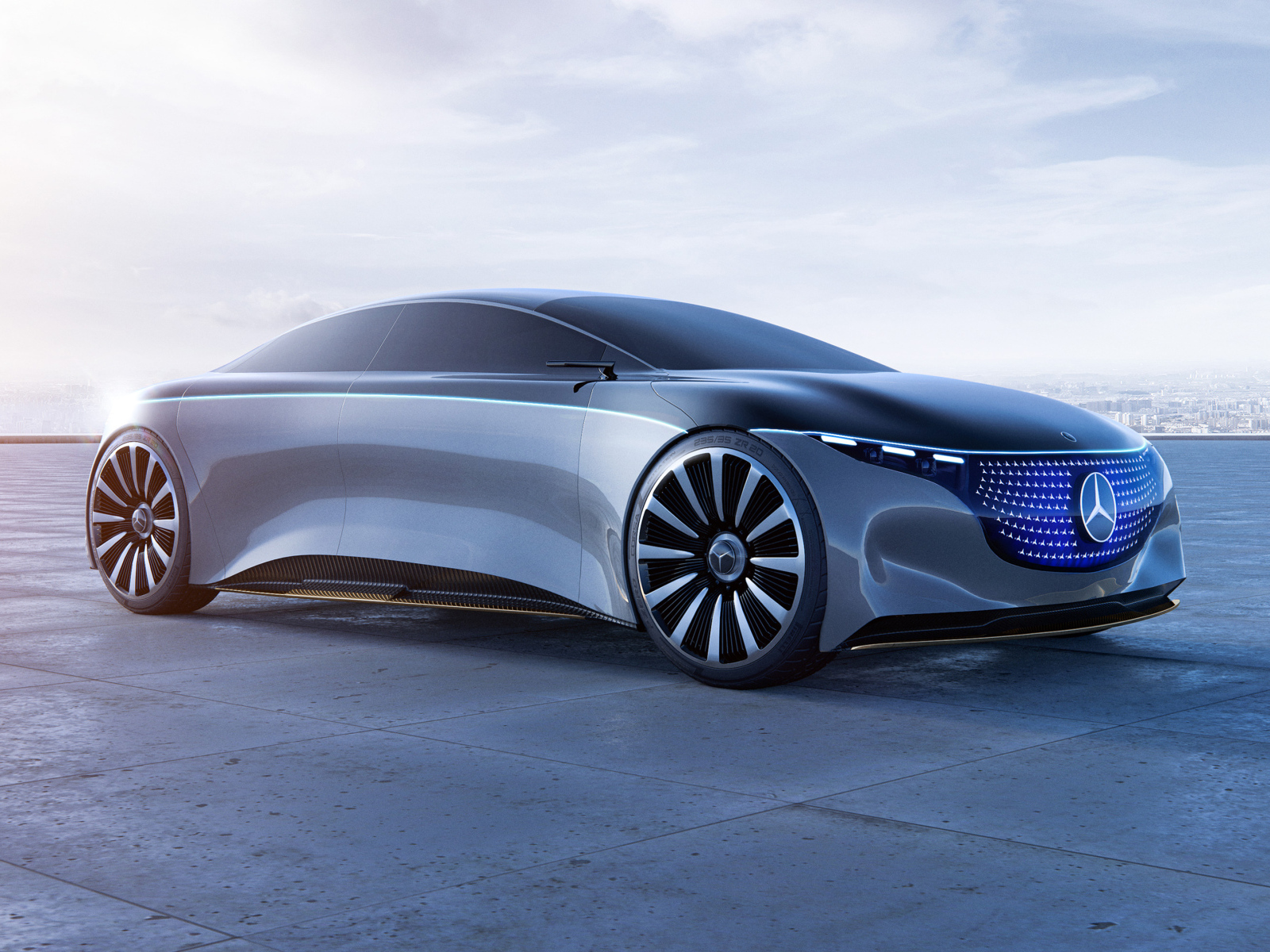 Автомобиль концепт Mercedes Vision EQS