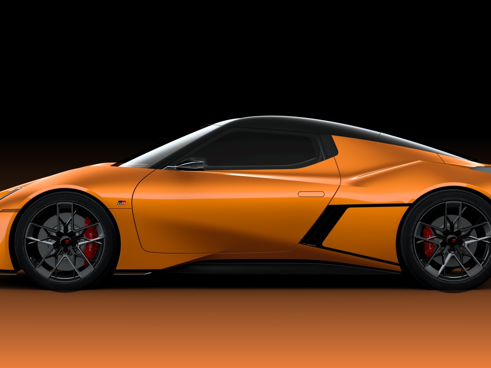 Вид сбоку на автомобиль Toyota FT-Se