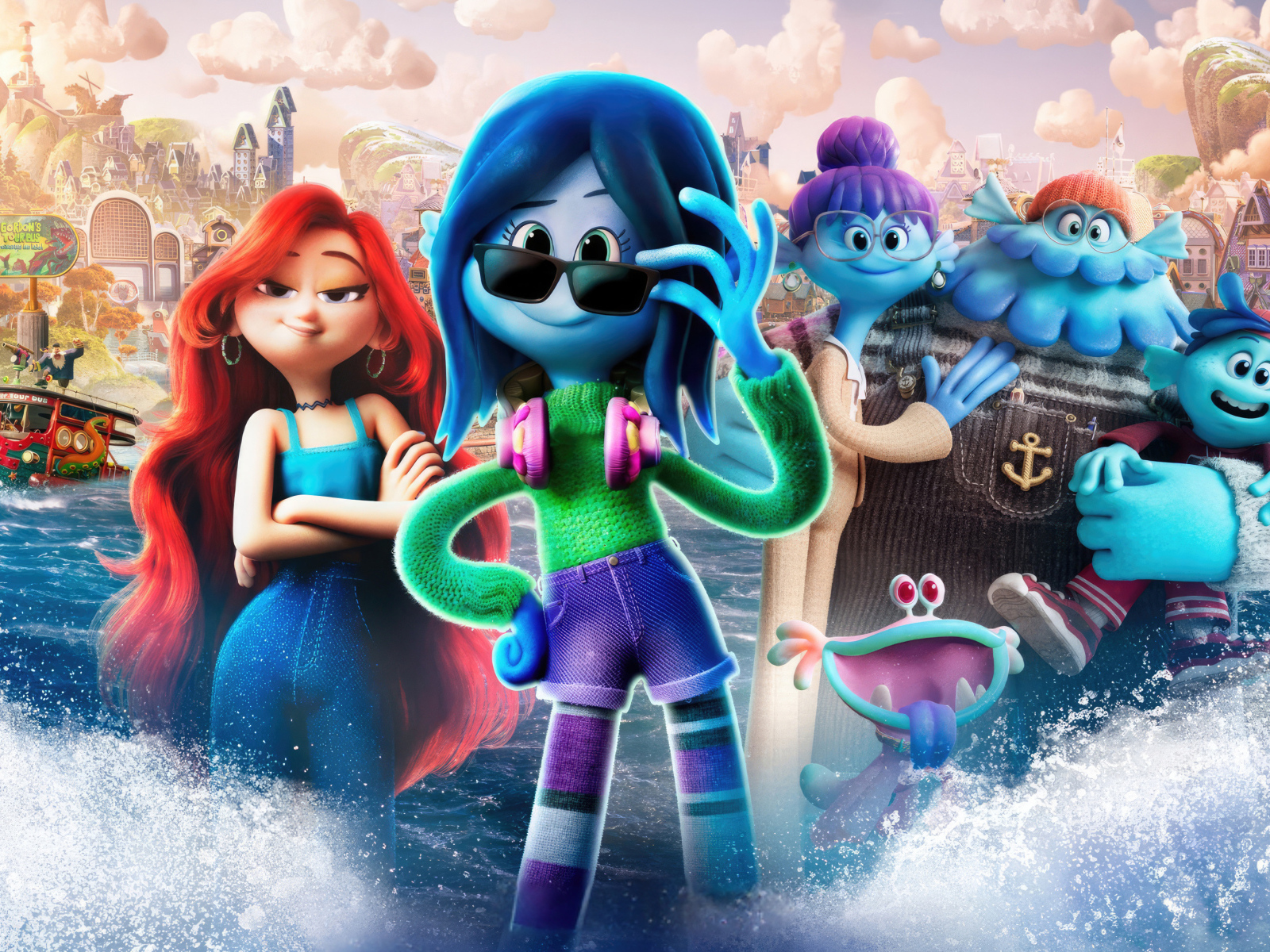 Персонажи нового мультфильма Руби Гильман: Приключения кракена-подростка  2023