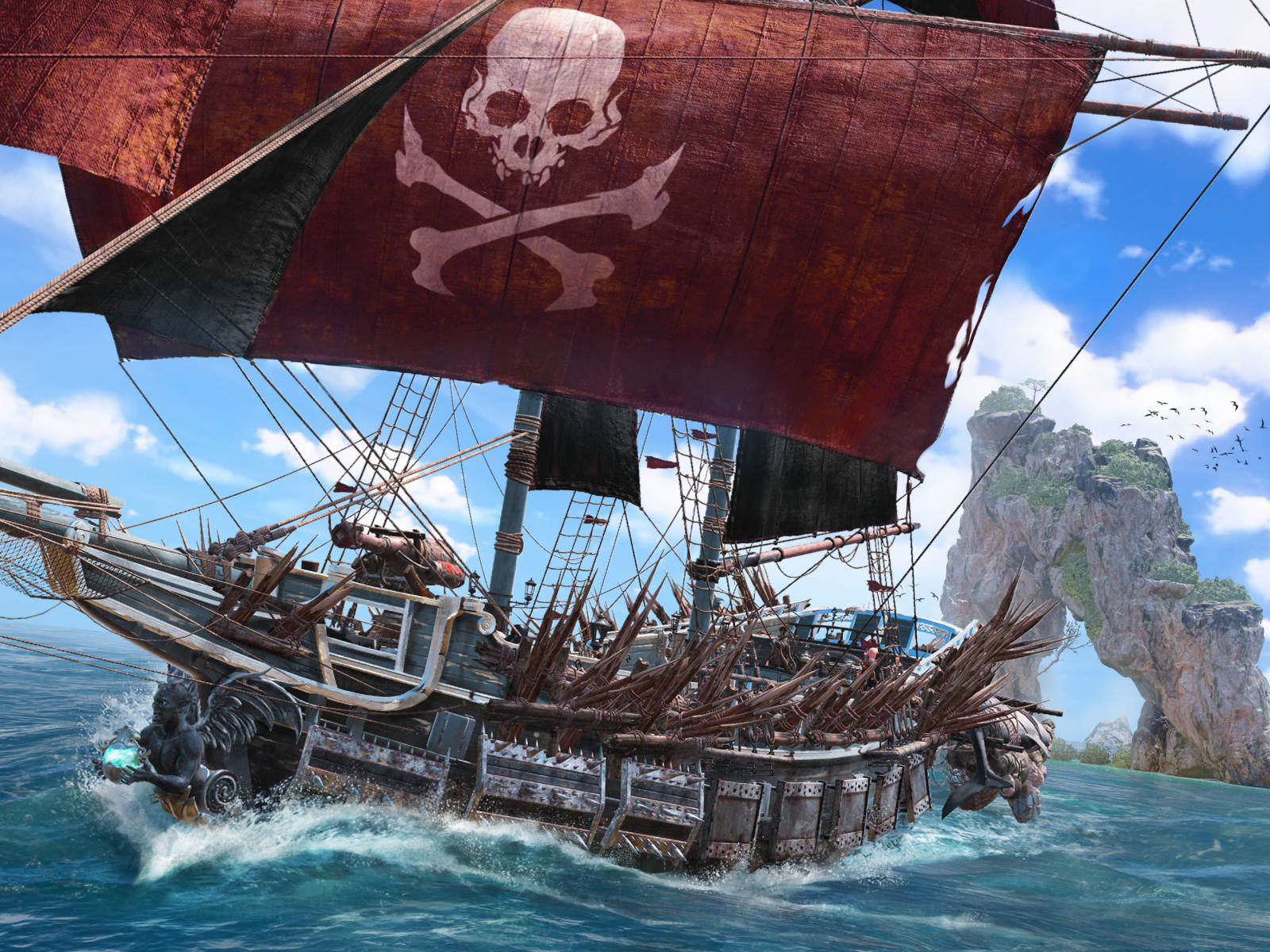 Пиратский корабль из новой компьютерной игры Skull & Bones