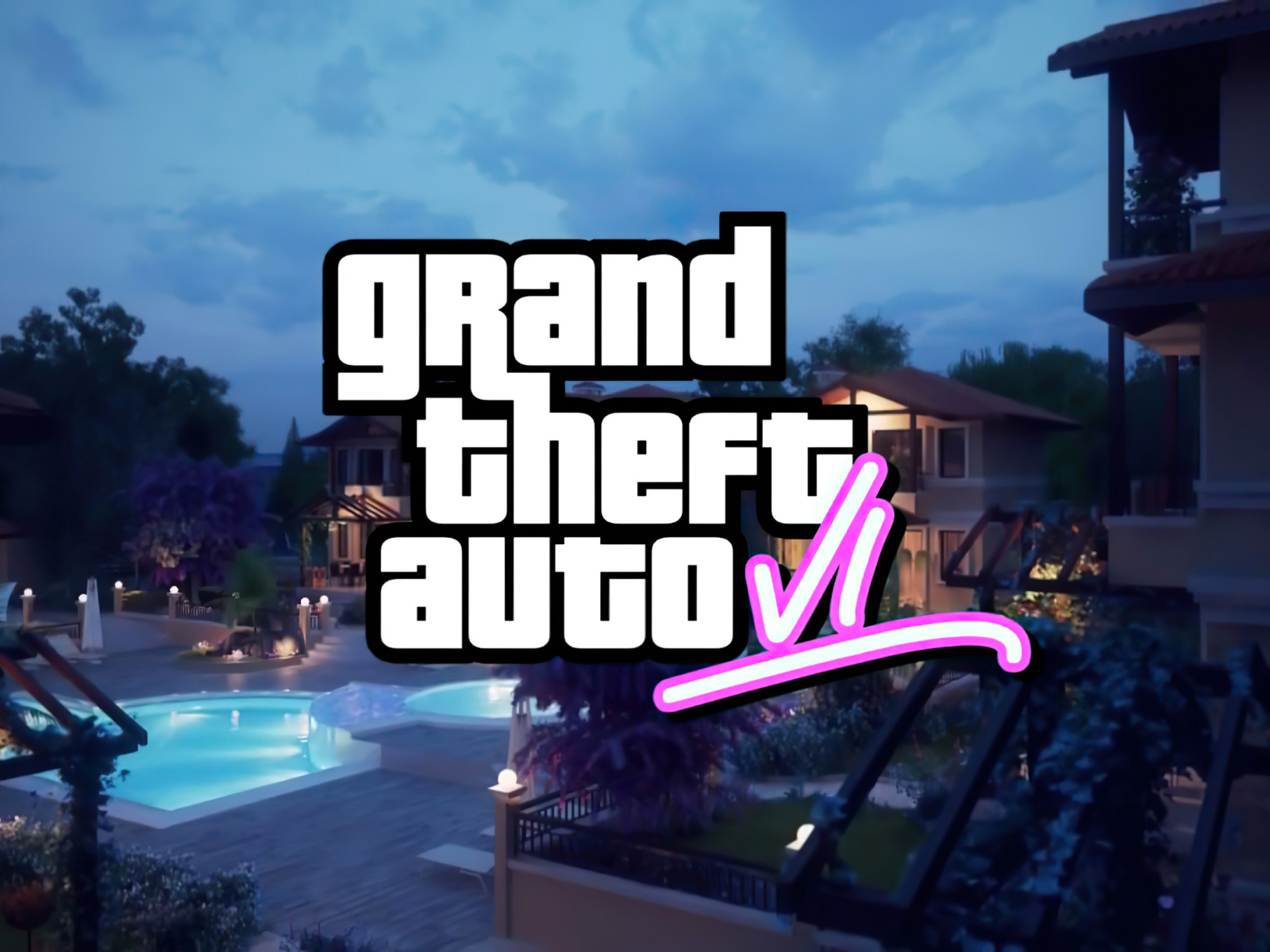 Постер новой компьютерной игры GTA 6