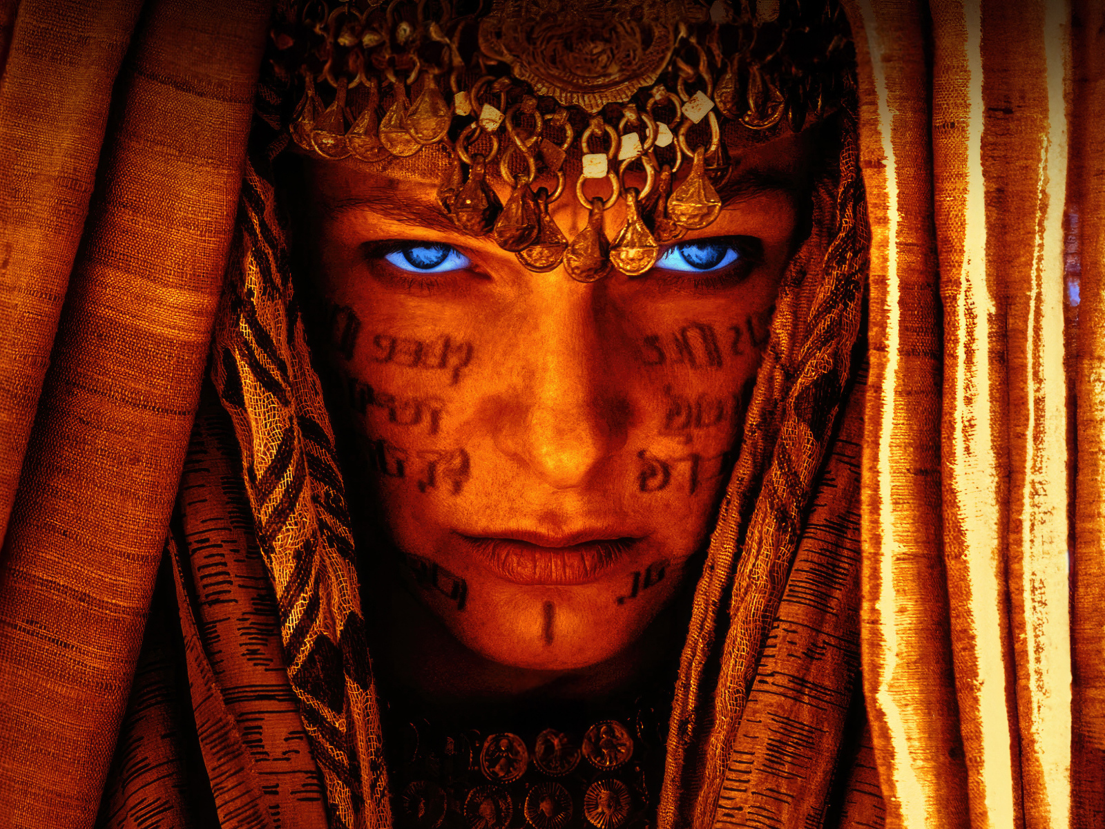 Рисунке на лице нового девушки новый фильм Дюна: Фильм второй