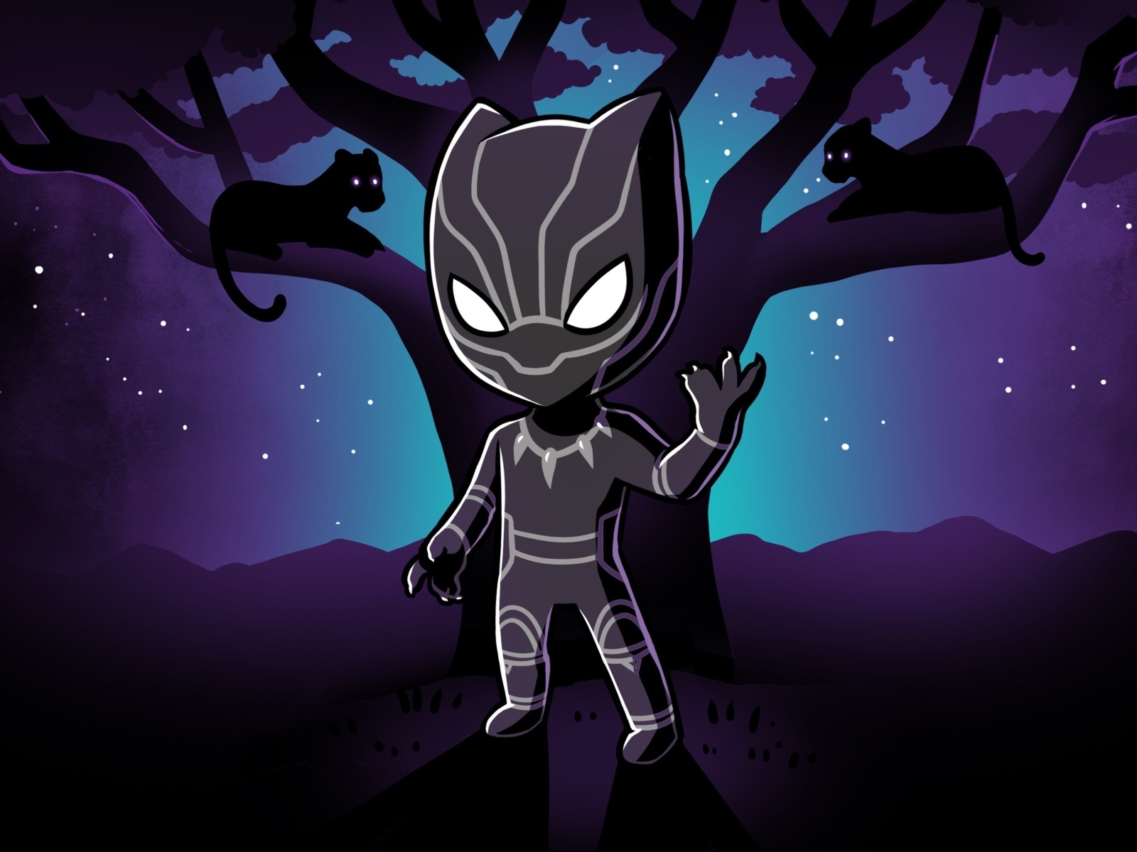 Маленький супергерой Черная пантера