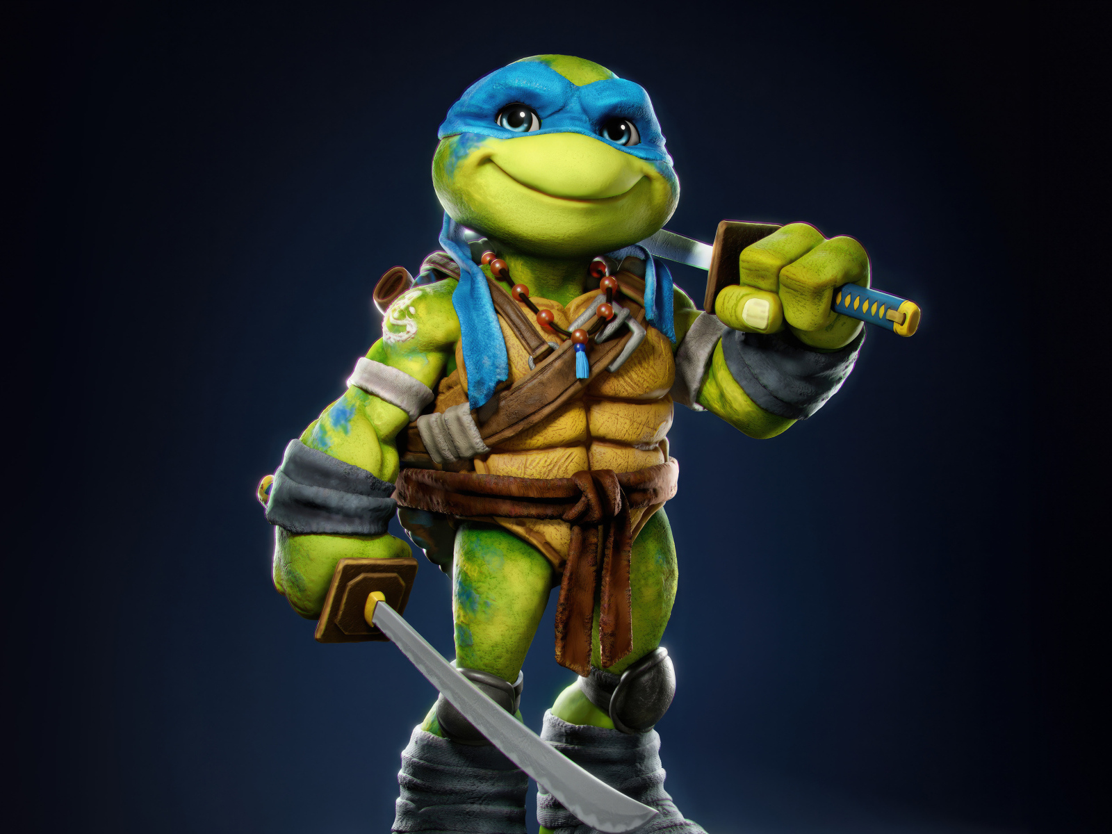 Маленький черепашка Леонардо