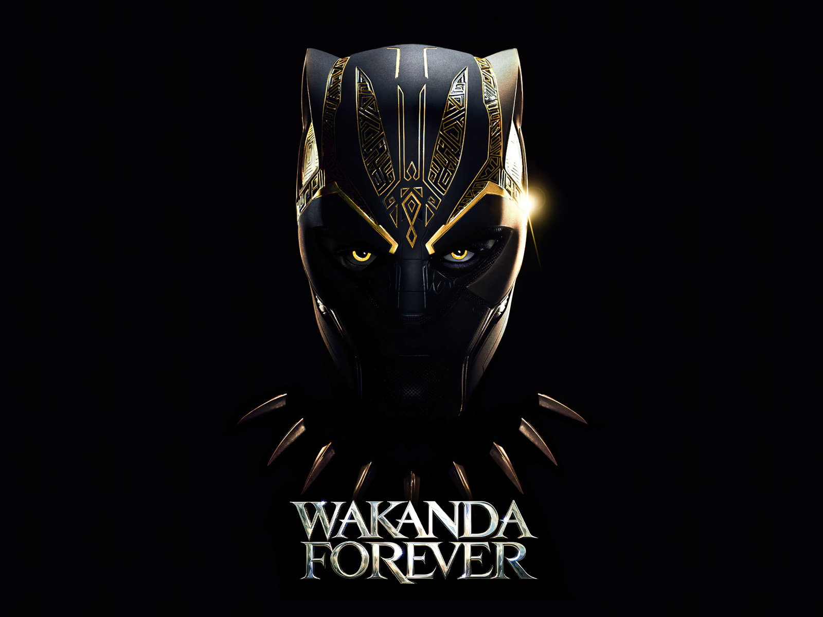 Логотип фильма Чёрная пантера: Ваканда навеки