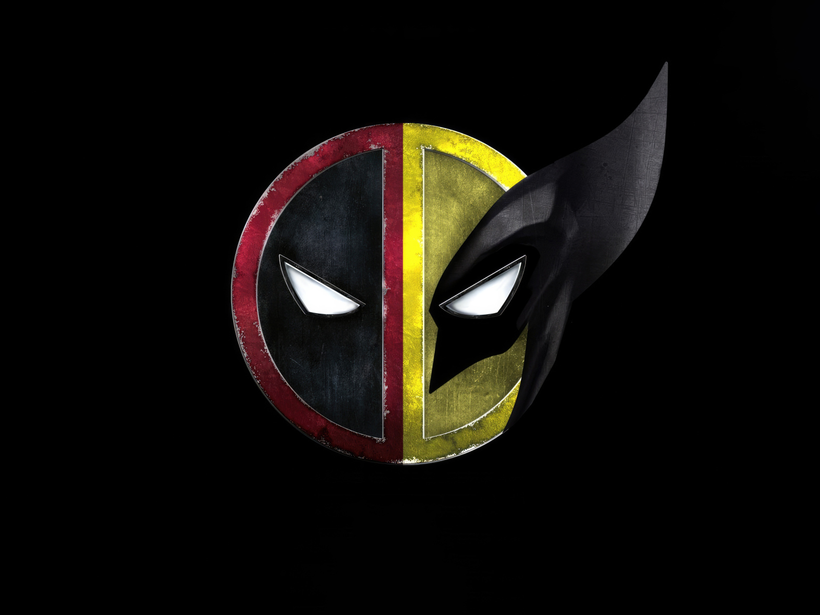 Новый фильм Дэдпул 3 логотип на черном фоне