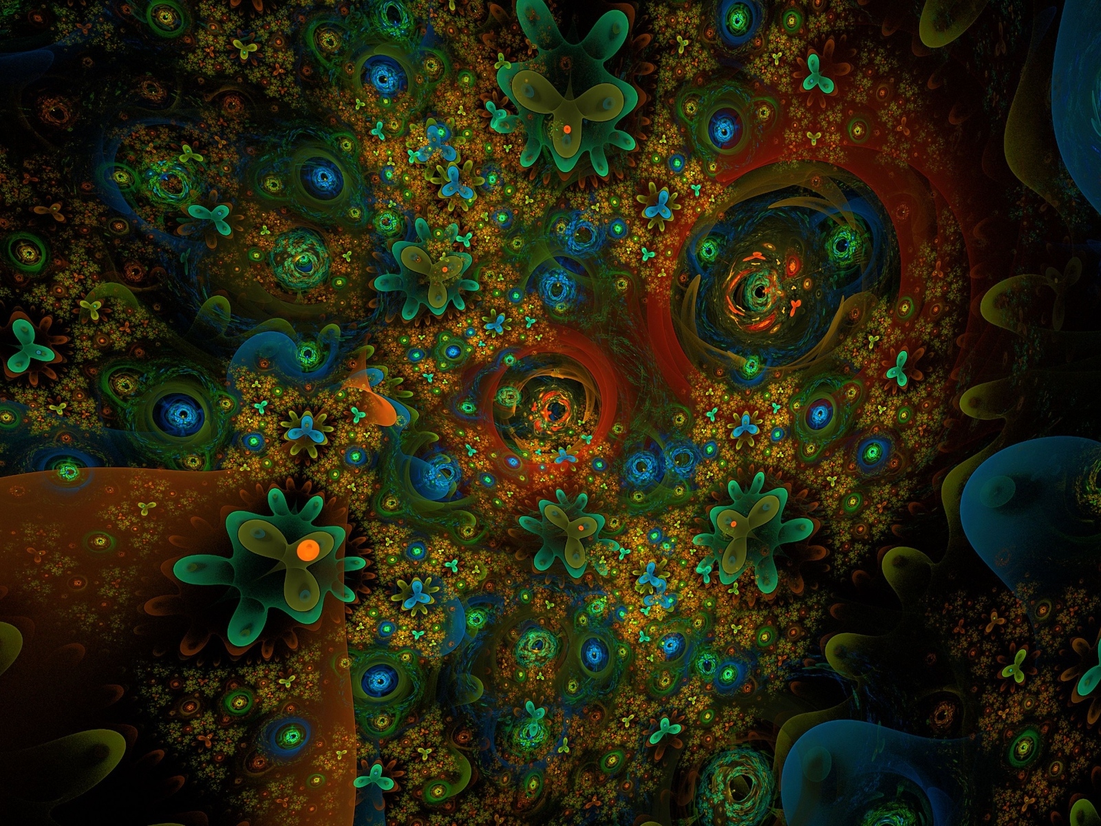 Зеленые абстрактные листья на фоне