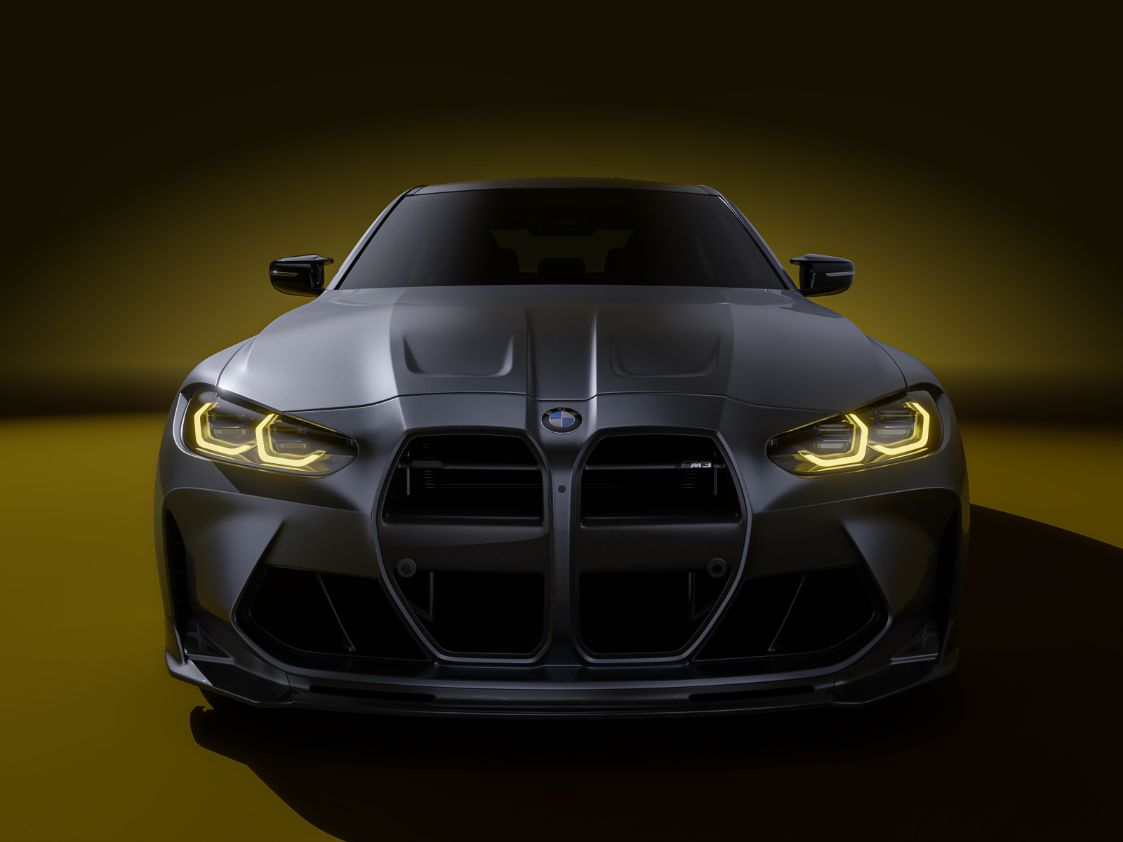 Вид спереди на автомобиль BMW M3 Vorsteiner