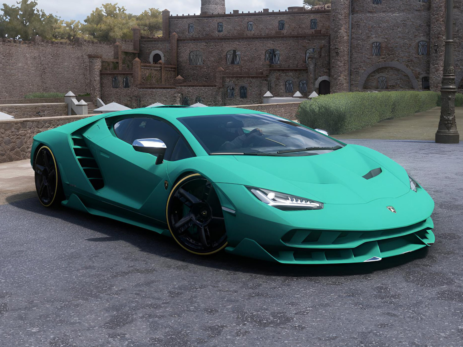 Быстрый модный автомобиль Lamborghini Centenario CGI
