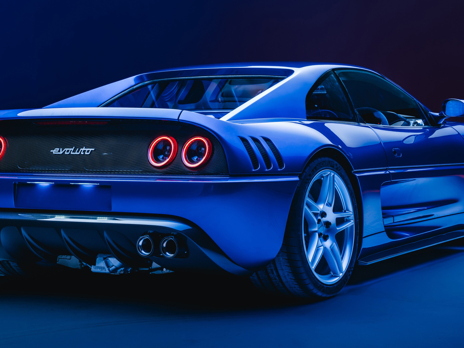 Вид сзади на автомобиль 355 by Evoluto Pininfarina 2024 года