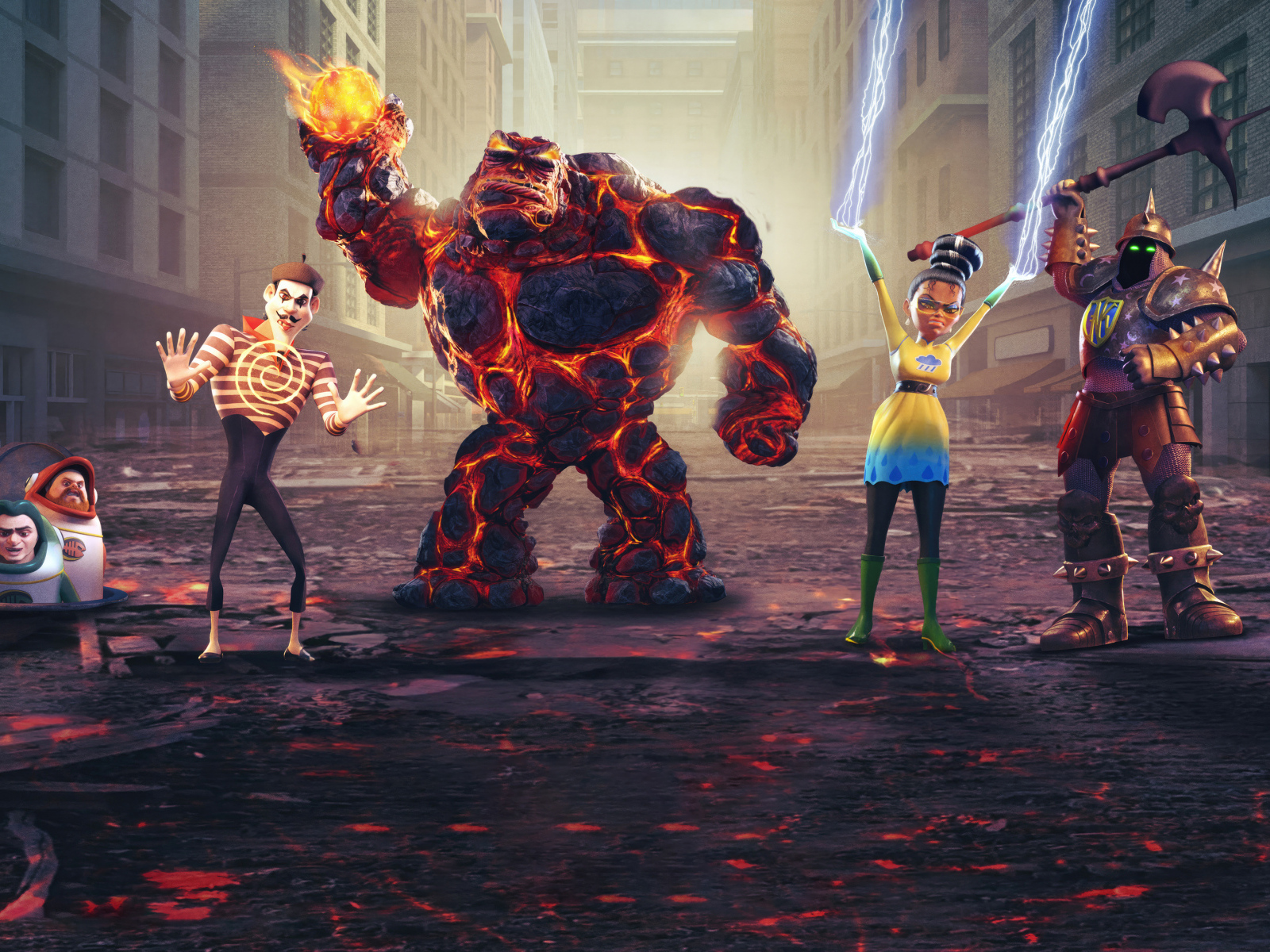 Постер нового анимационного мультфильма Мегамозг против Синдиката Рока