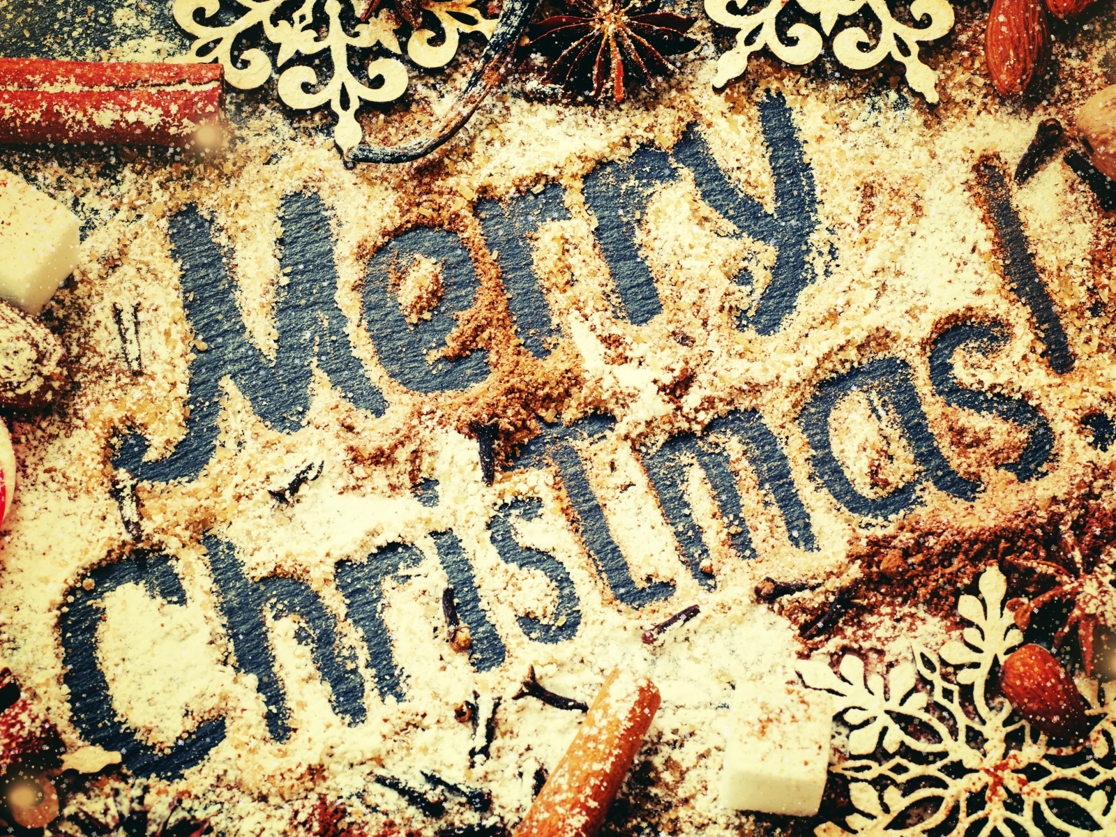 Сладкая открытка на Рождество