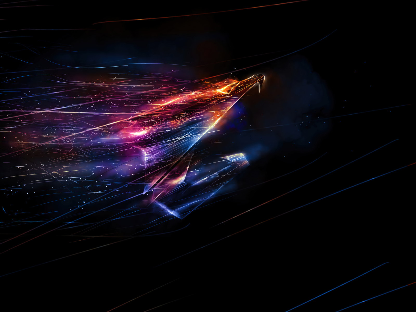 Неоновый логотип компании aorus gigabyte