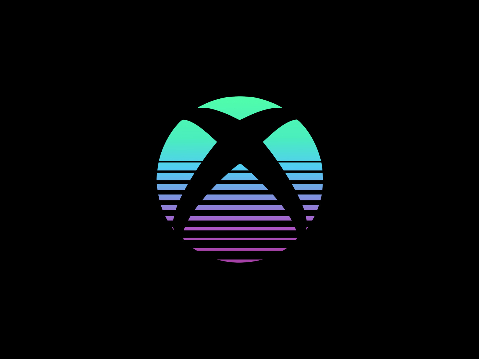 Логотип xbox на черном фоне