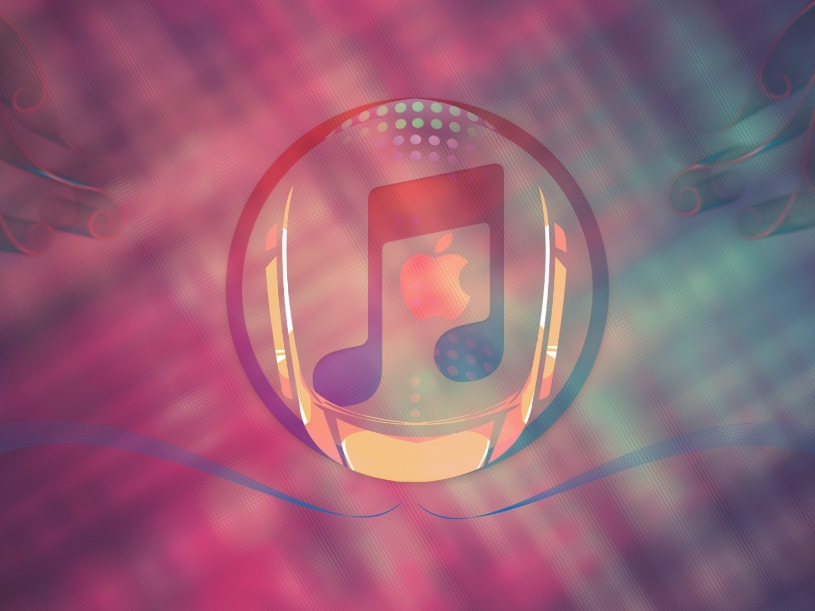 Нота со значком Apple в мыльном пузыре