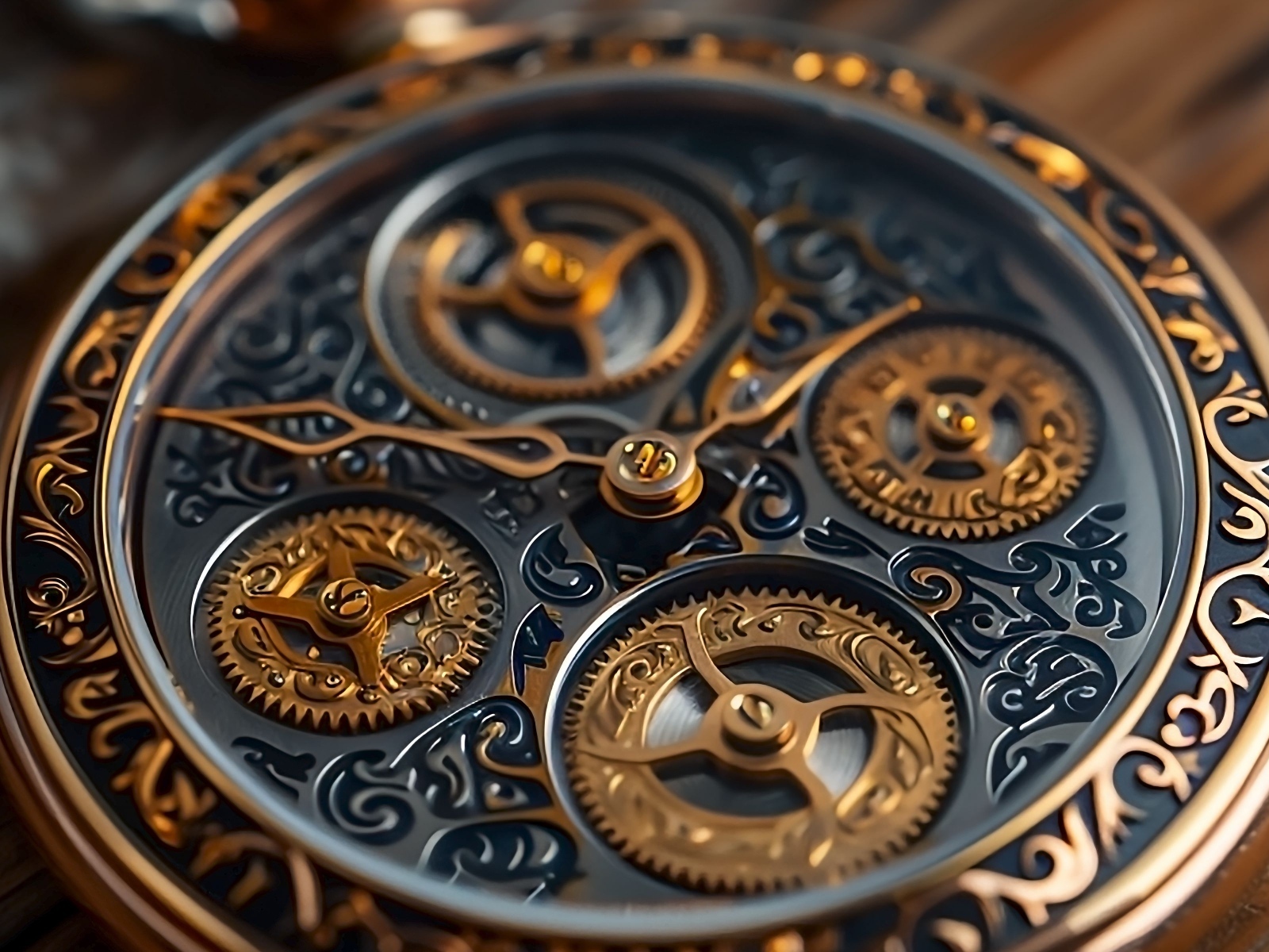Красивый механизм дорогих часов