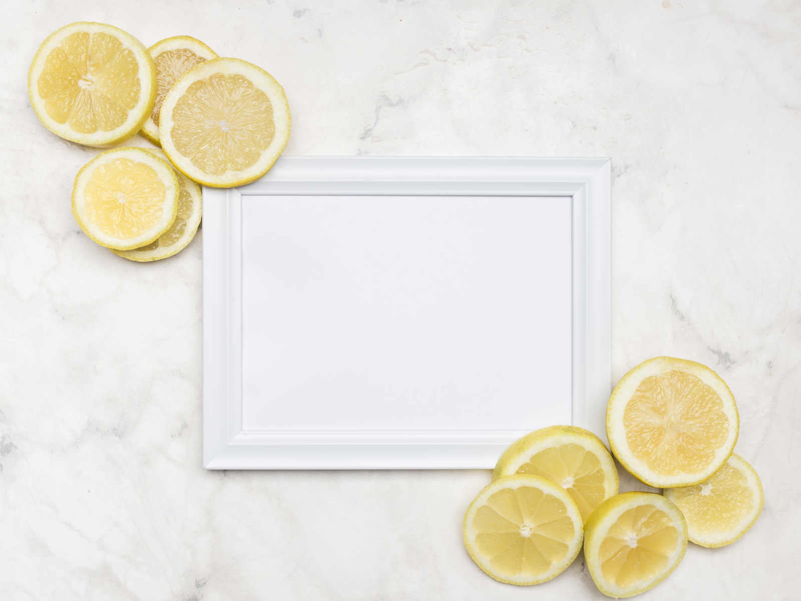 Рамка для фото с ломтиками лимона