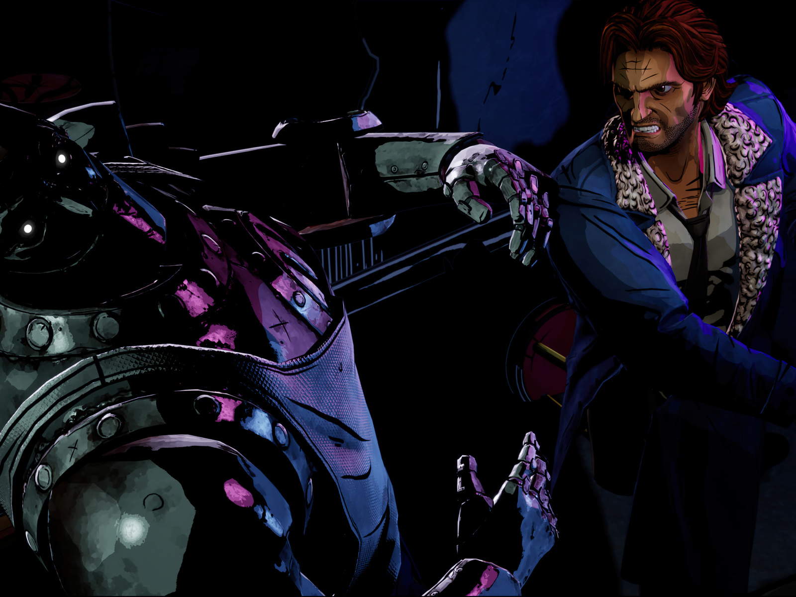 Кадр компьютерной игры The Wolf Among Us 2