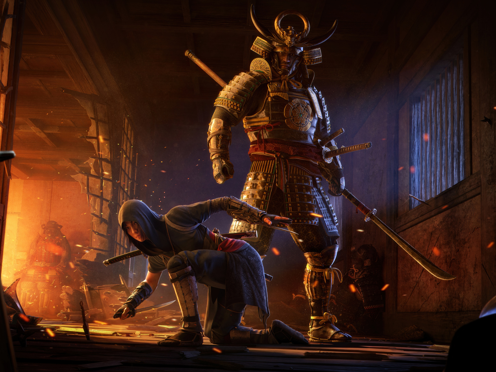 Воины из новой компьютерной игры Assassin’s Creed Shadows, 2024