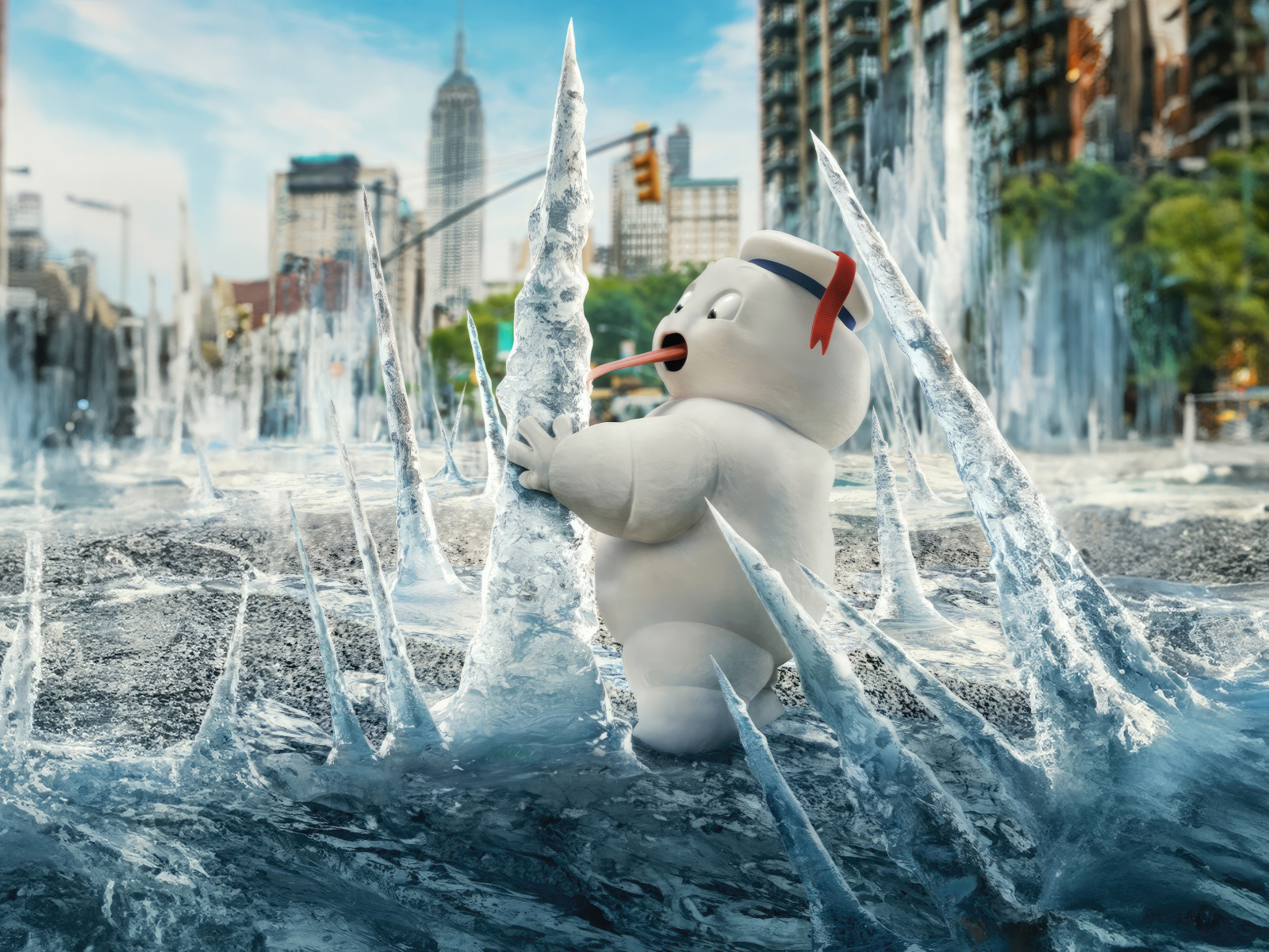 Зефирный великан во льду фильм Охотники за привидениями: Леденящий ужас