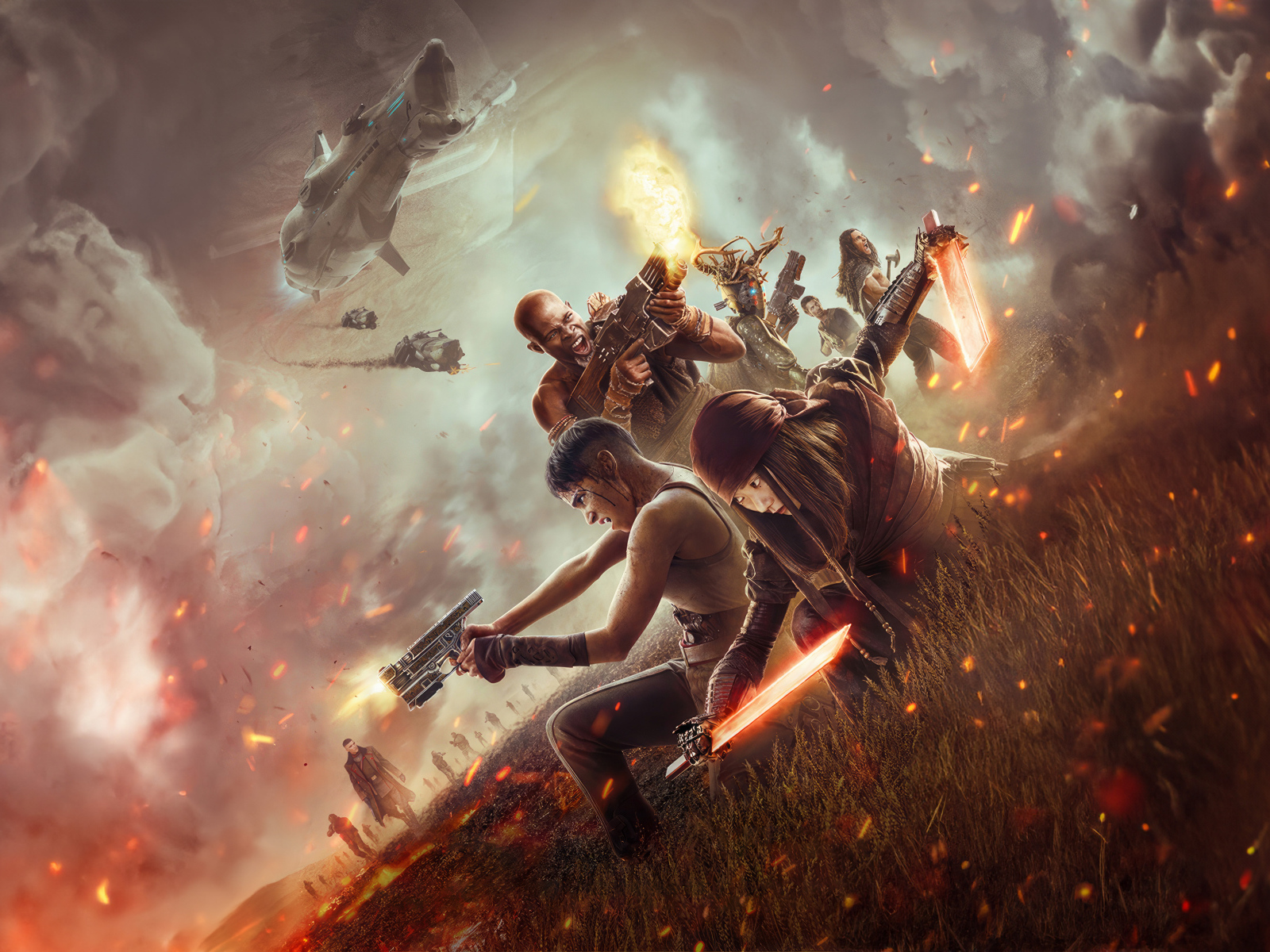 Постер  нового фильма Мятежная Луна: Дарующая шрамы, 2024