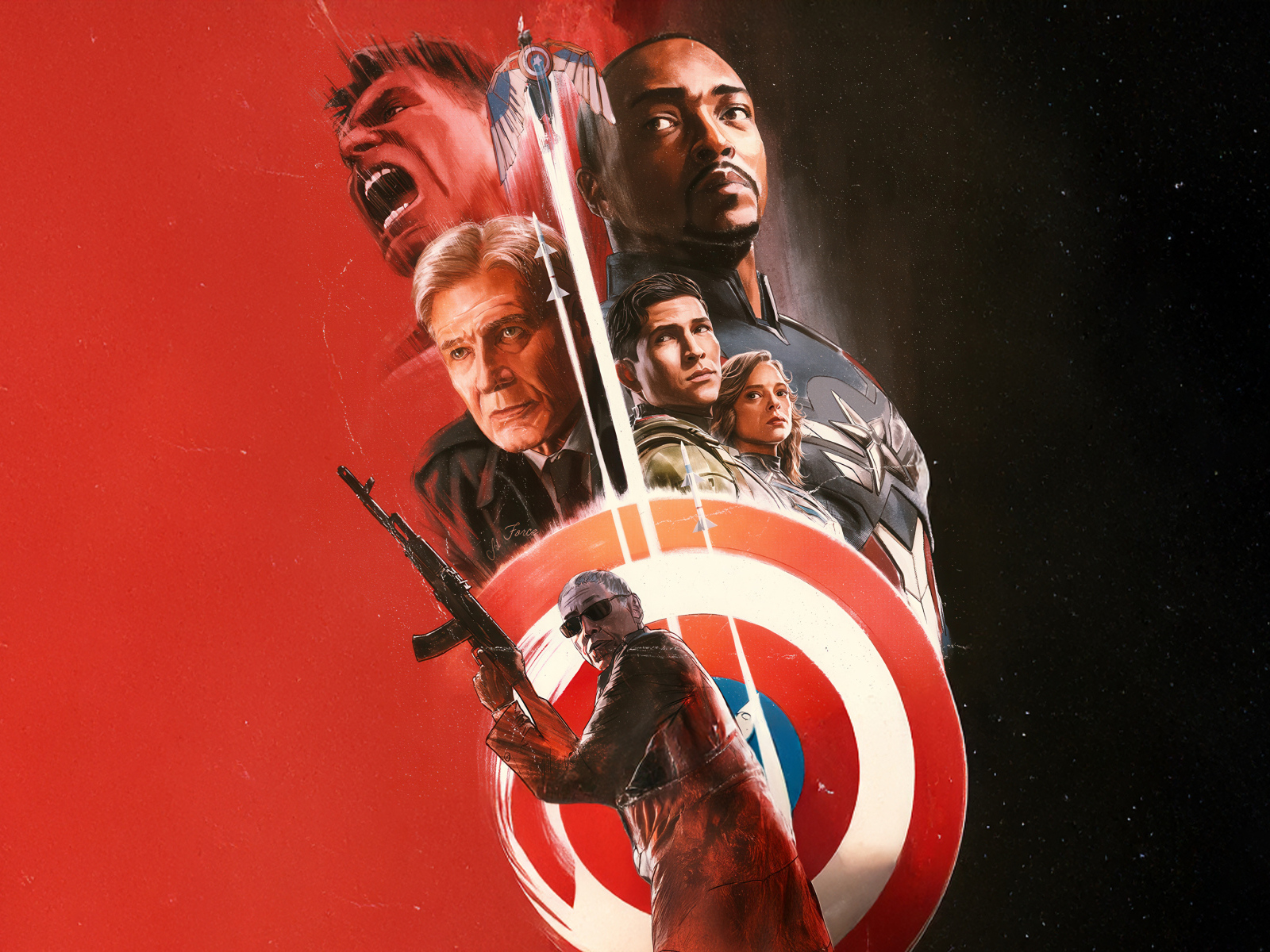 Постер нового фильма Капитан Америка: Дивный новый мир