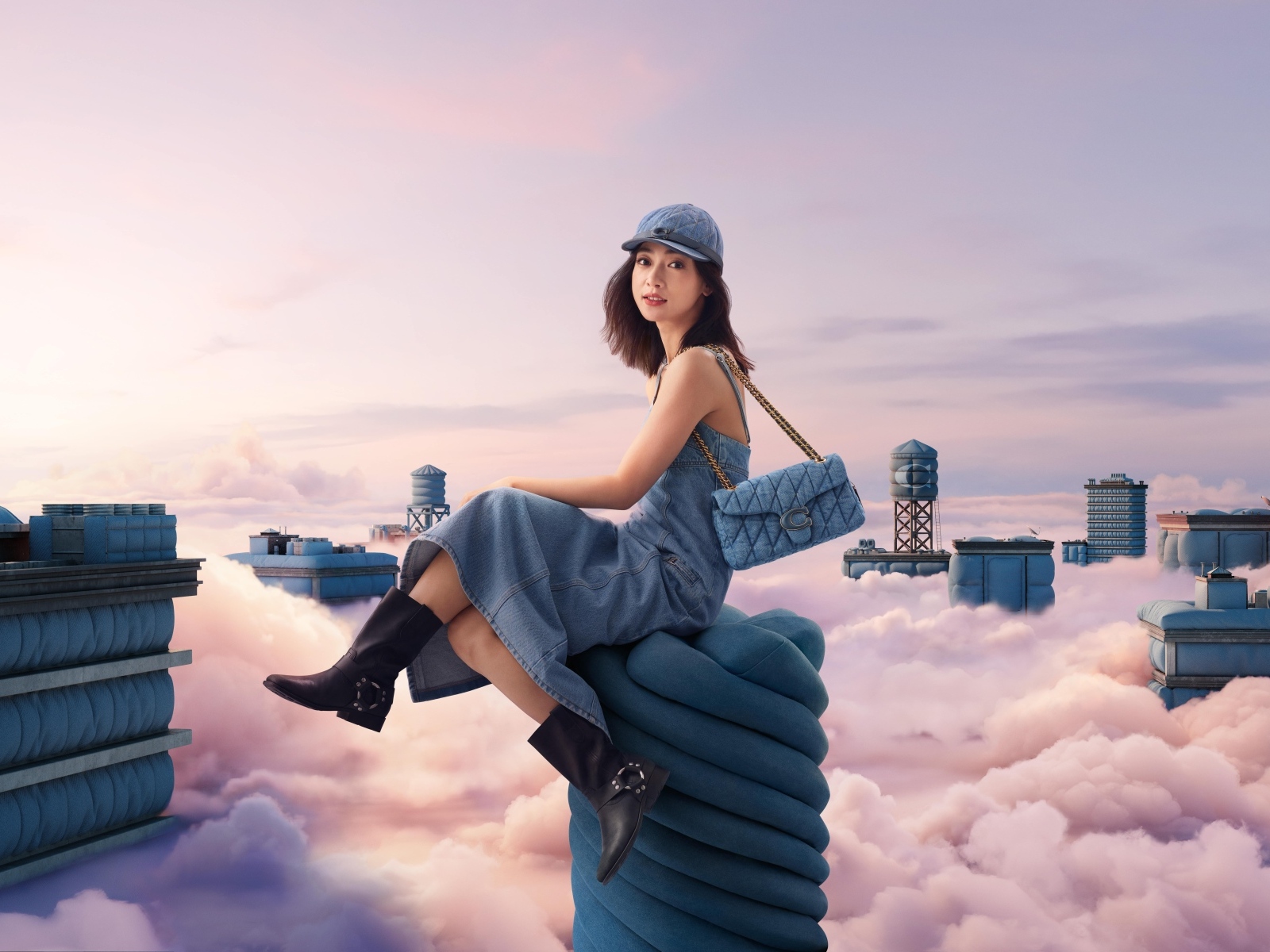 Южнокорейская репер Ли Янг Джи в облаках