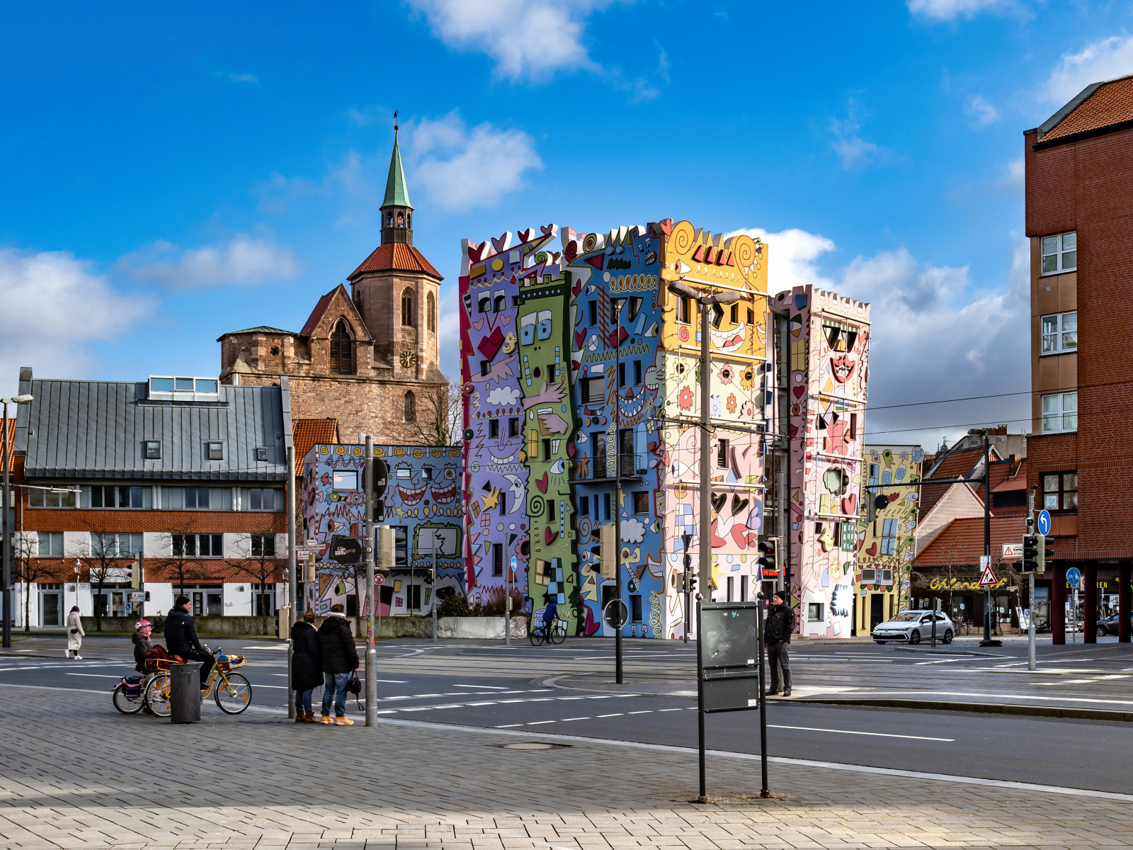 Счастливый дом Рицци в городе Брауншвейг, Германия