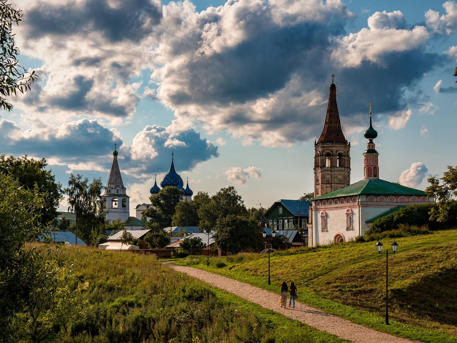 Красивая церковь в городе Суздаль, Россия
