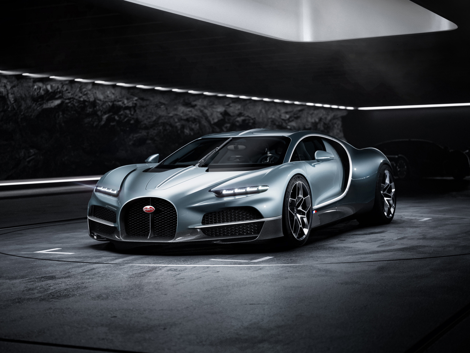 Дорогой быстрый спортивный автомобиль Bugatti Tourbillon 2024 года