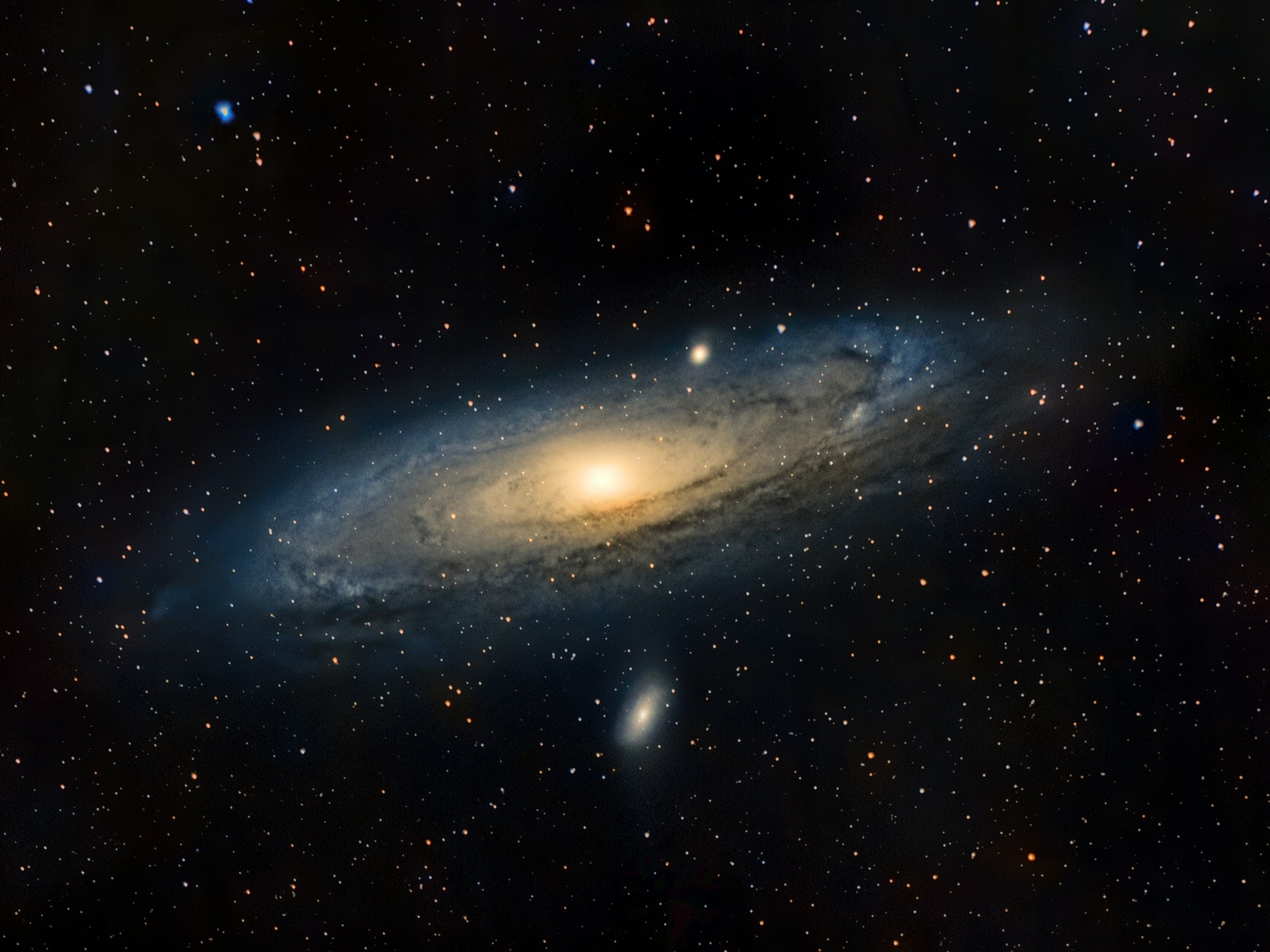 Небесное свечение в звездной галактике