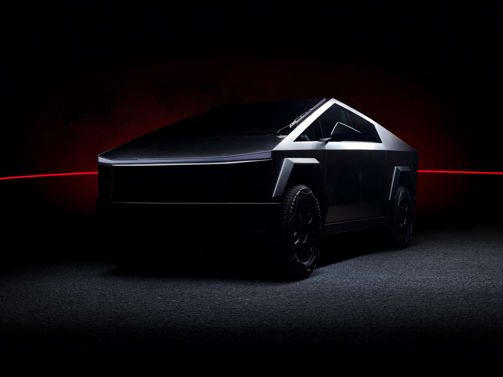 Футуристический автомобиль Tesla Cybertruck Dark
