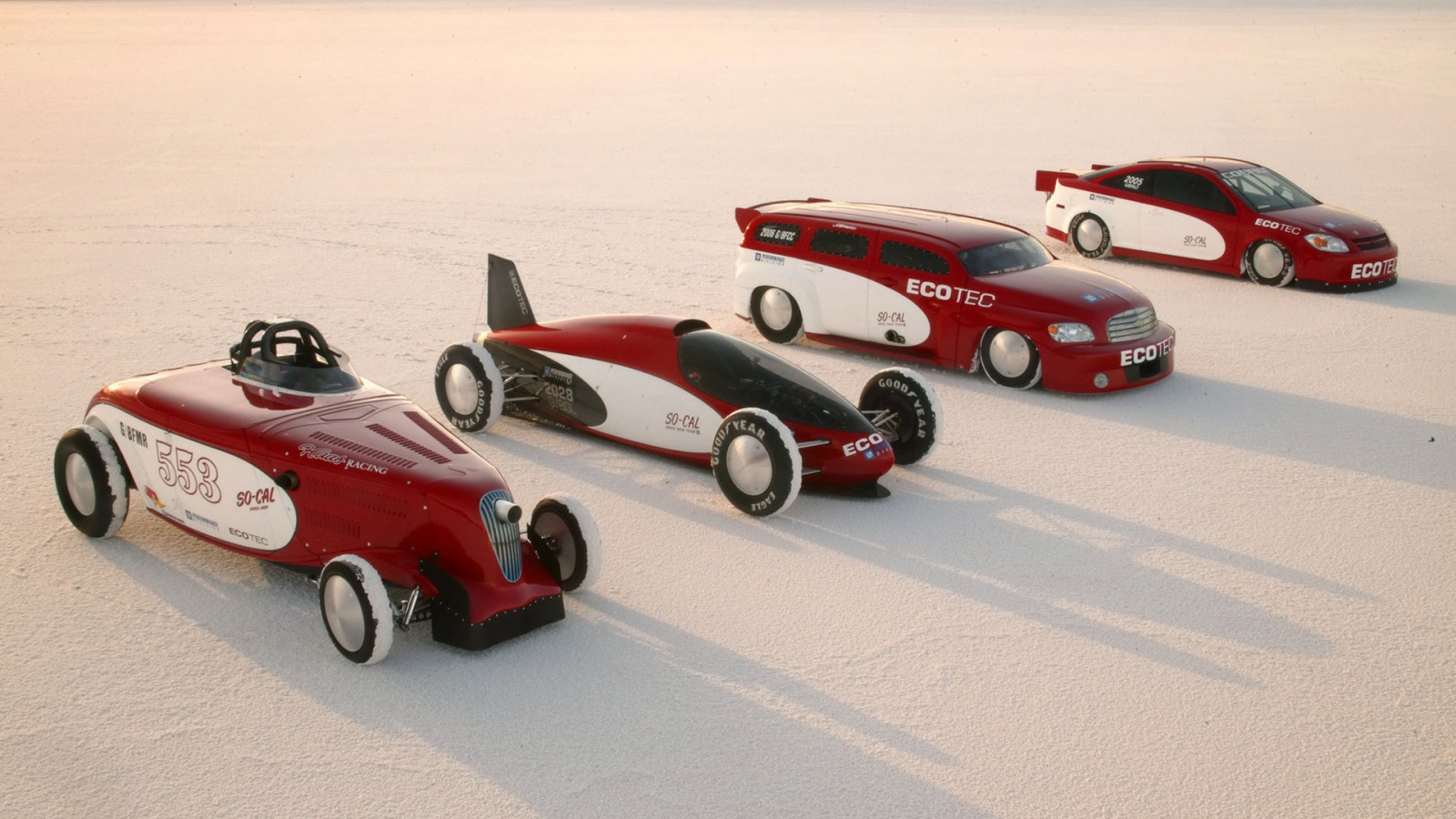 Chevrolet на солевом озере