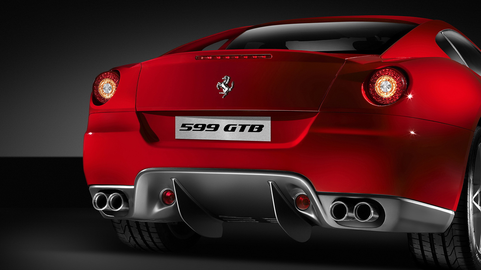 Задний вид Ferrari GTB 599