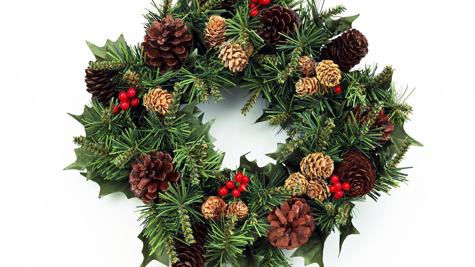 Венок и шишки / Рождество