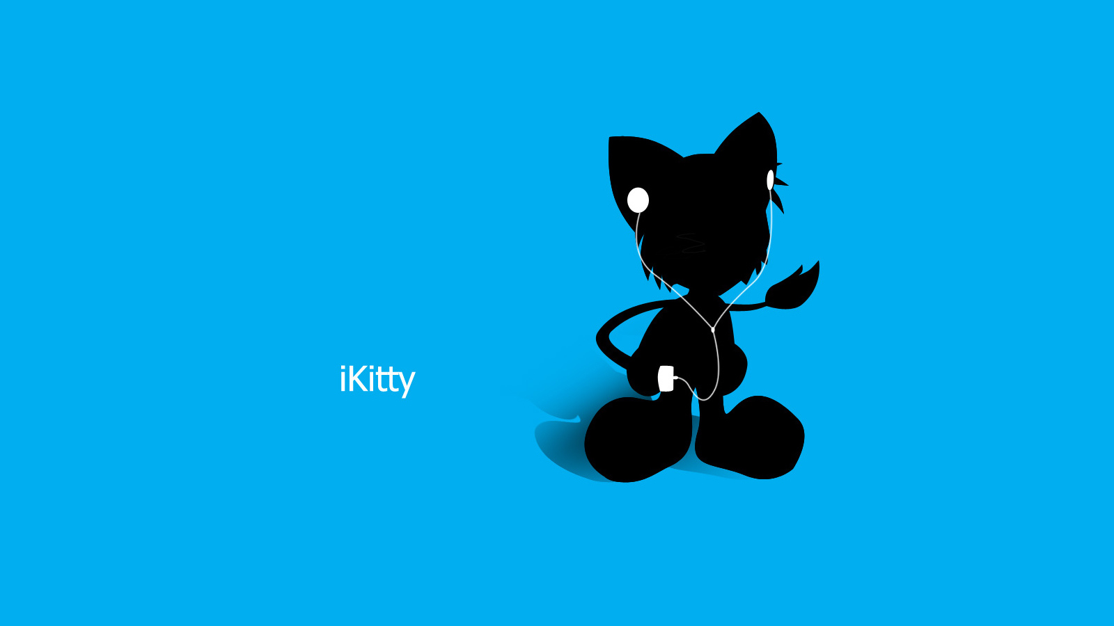 Котенок с mp3 плеером iPod