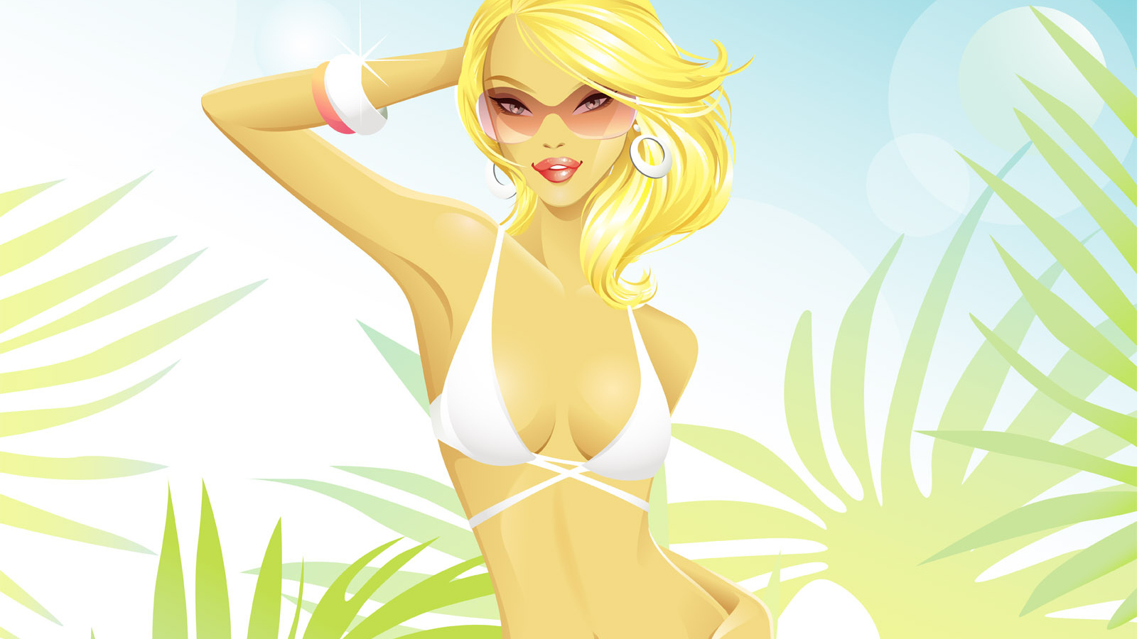 Пляжная красотка