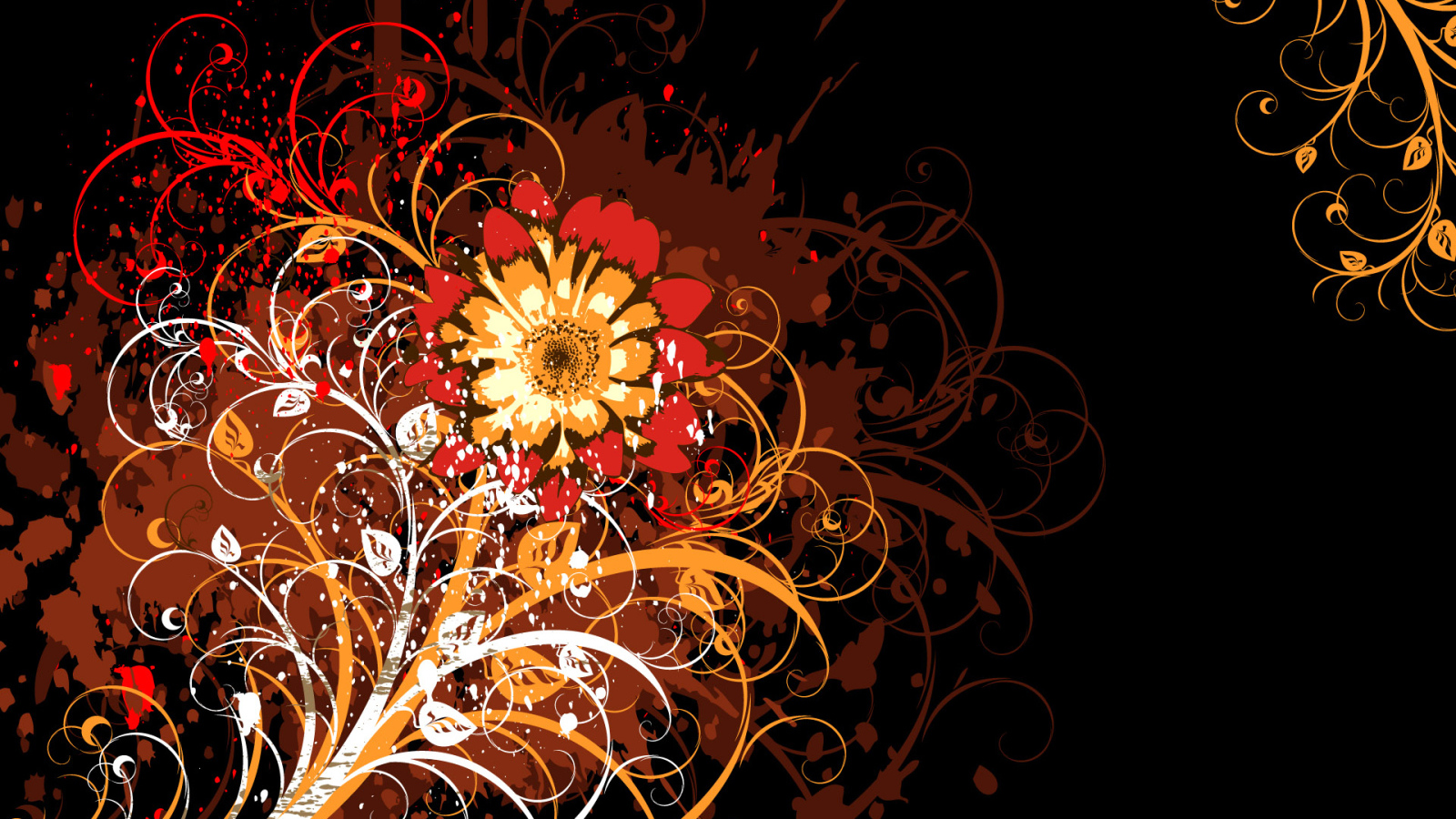 Цветок в векторе