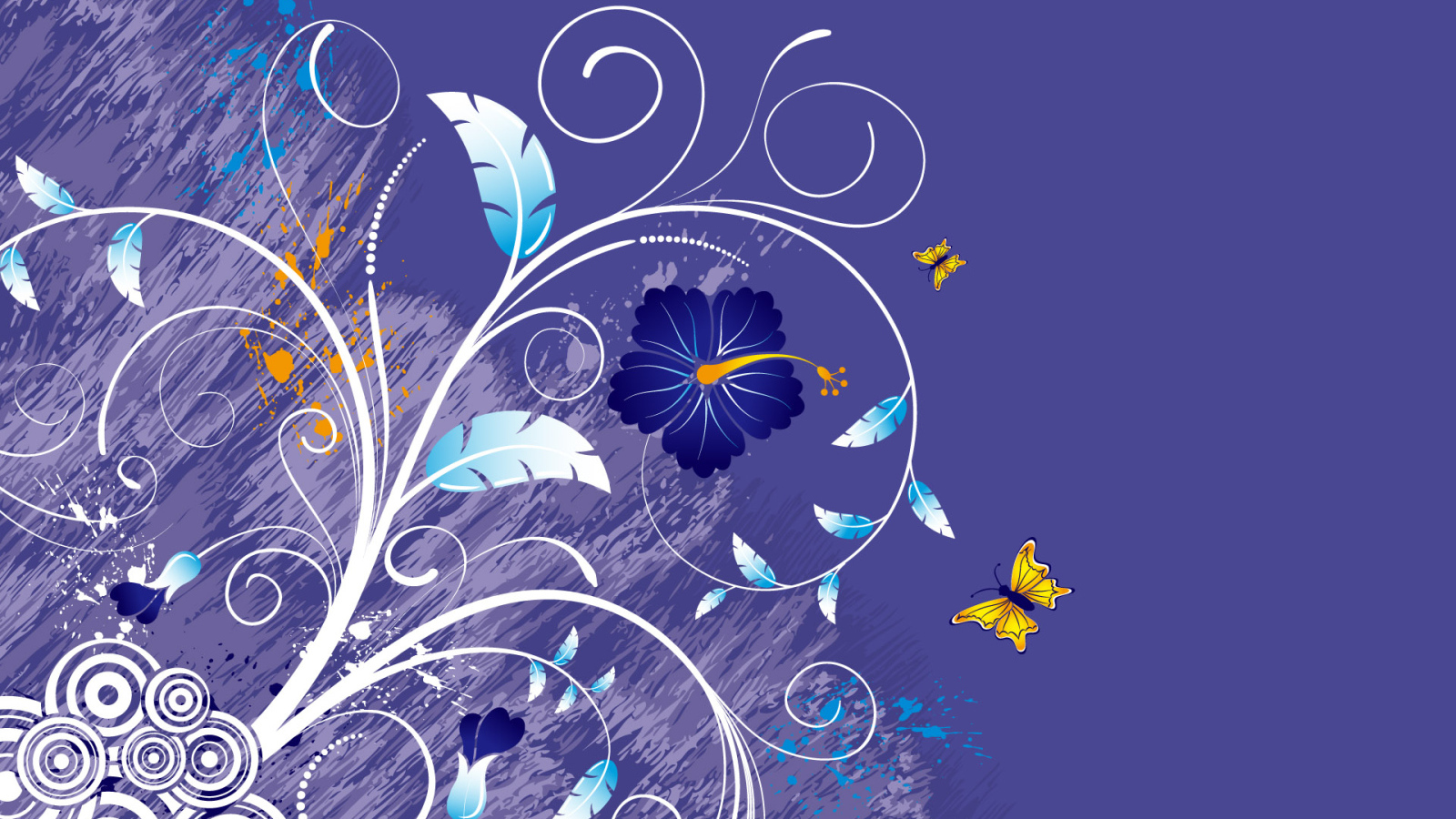 Фиолетовый цветок