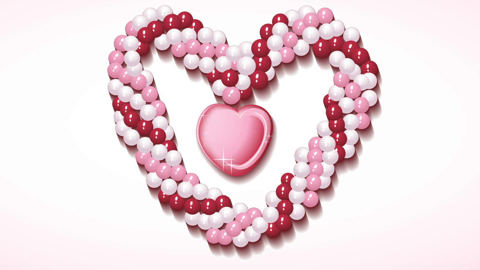 Розовое сердечко
