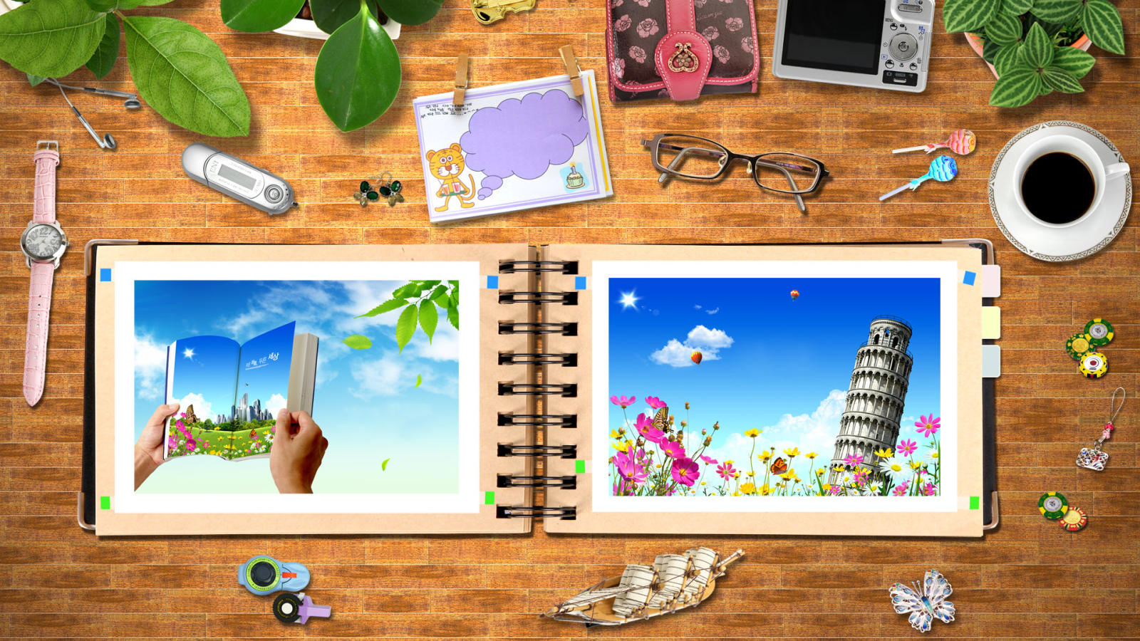 Рабочий стол девушки