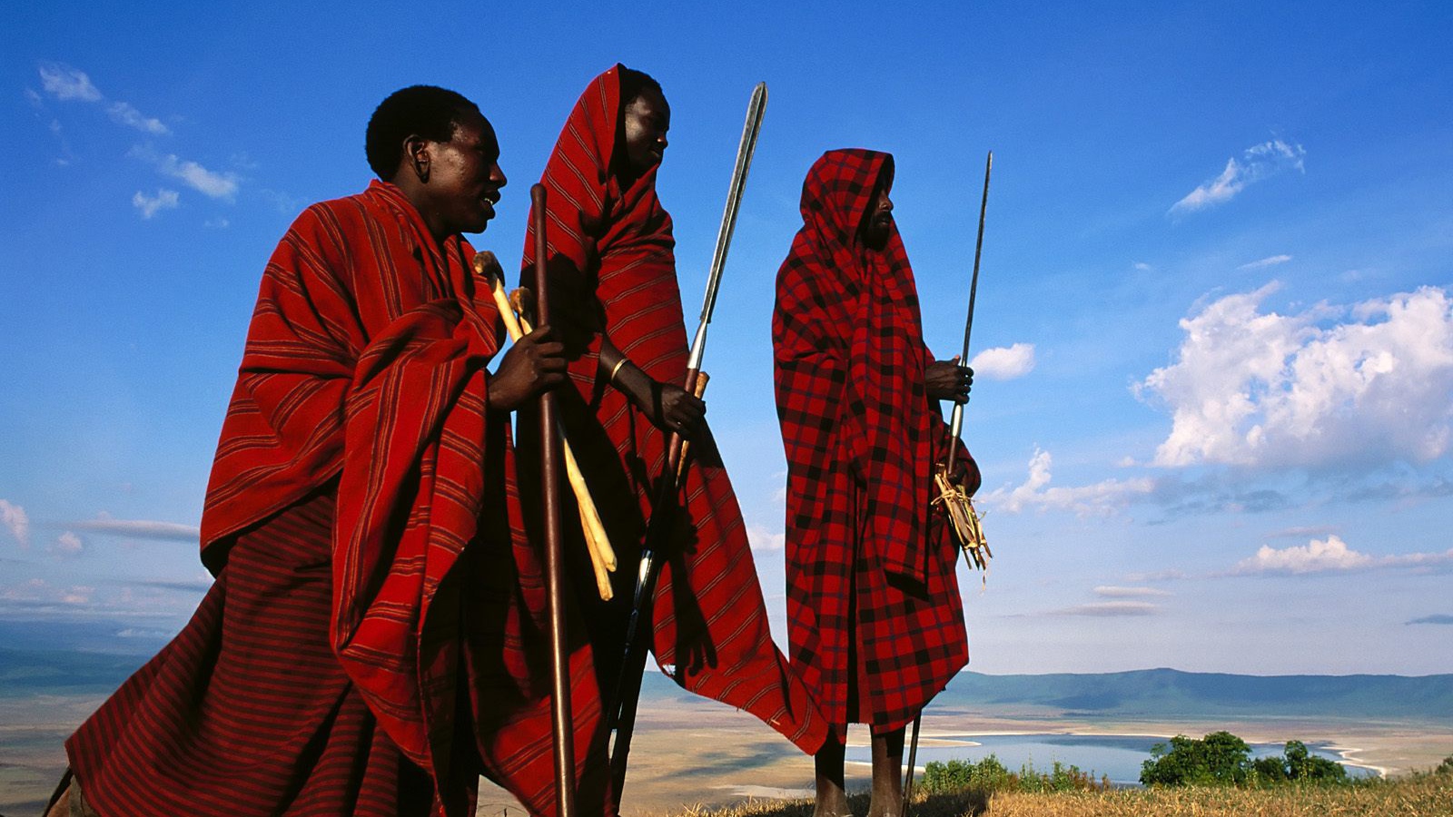 Племя Масаи на Краю Ngorongoro / Танзания / Африка