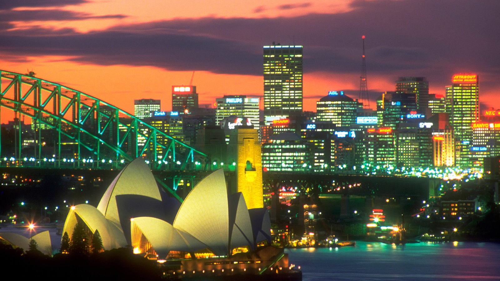 The lights of Sydney
