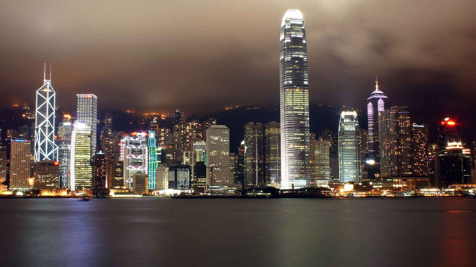 Гонконг ночью