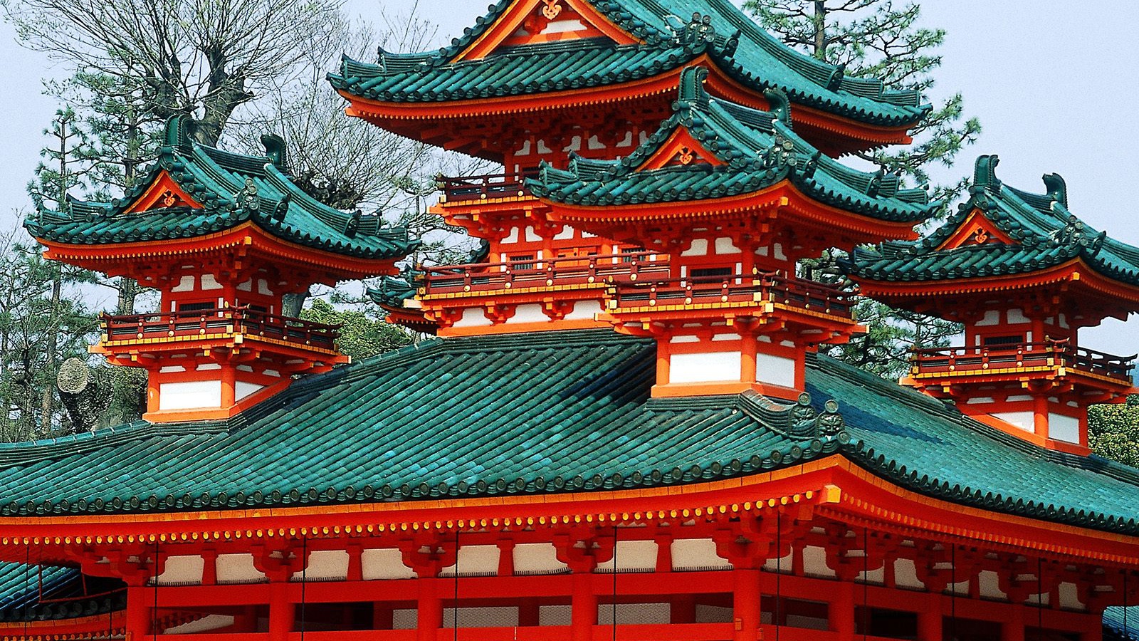 Святыня Heian, Киото, Япония