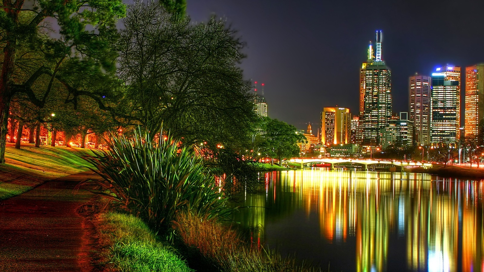 Городские огни ночи