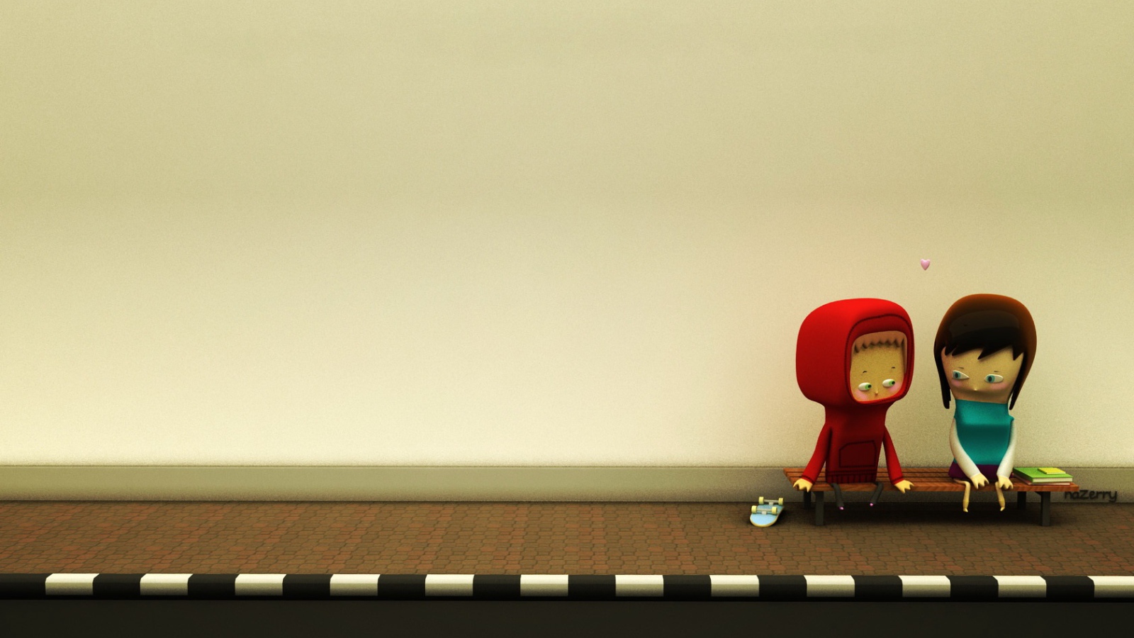 Парочка на скамейке