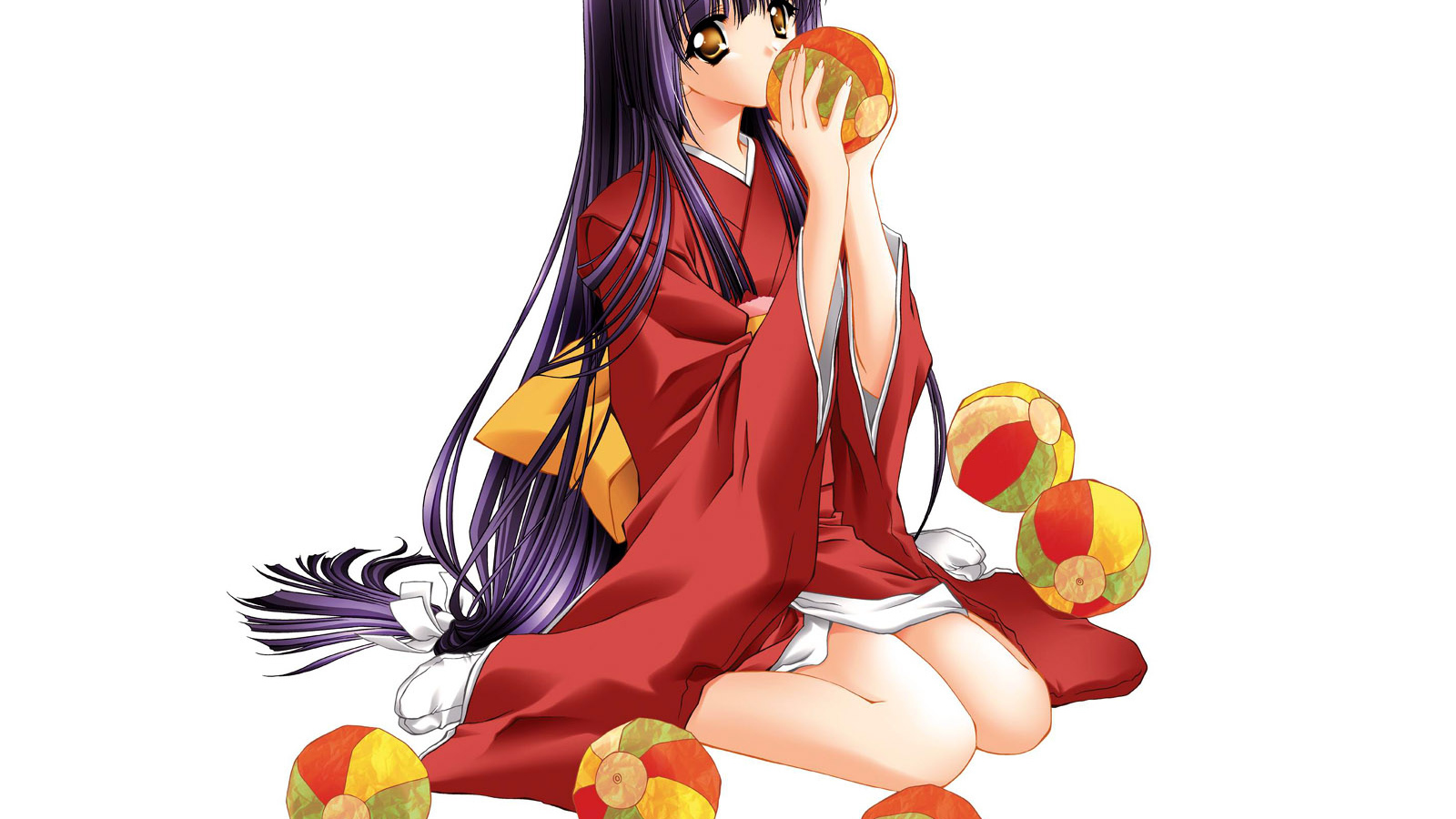 Девочка с мячами