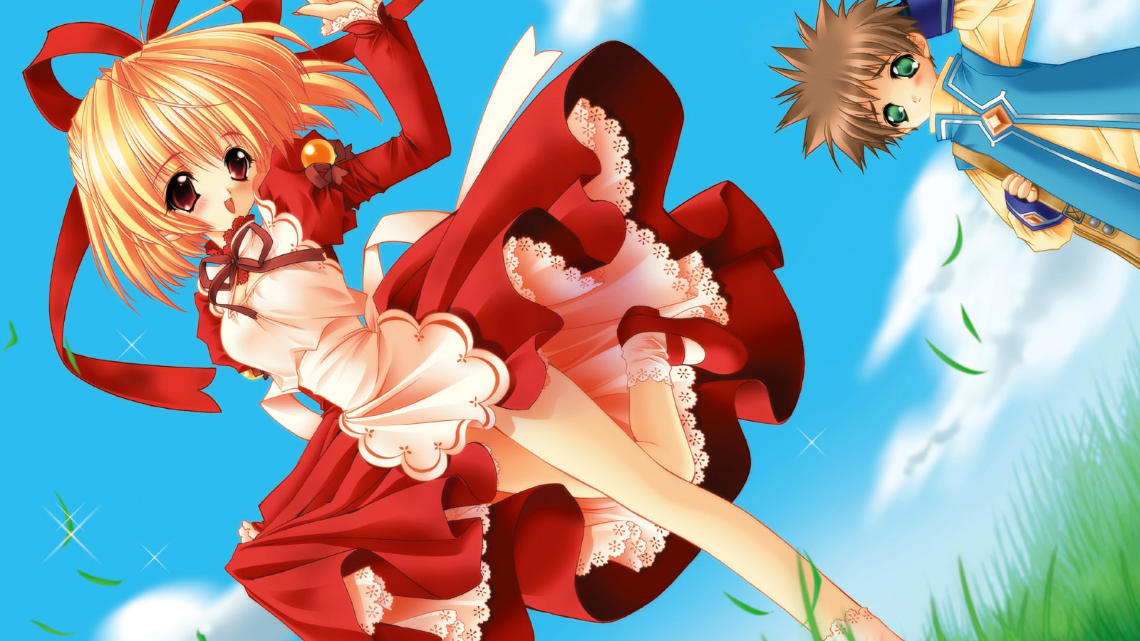 Малышка в красном платье