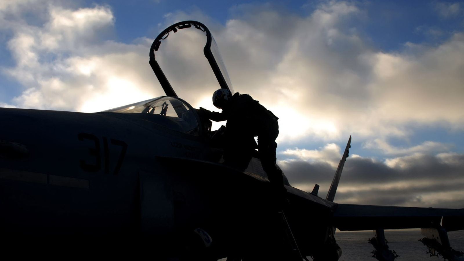 Военная авиация / после полета